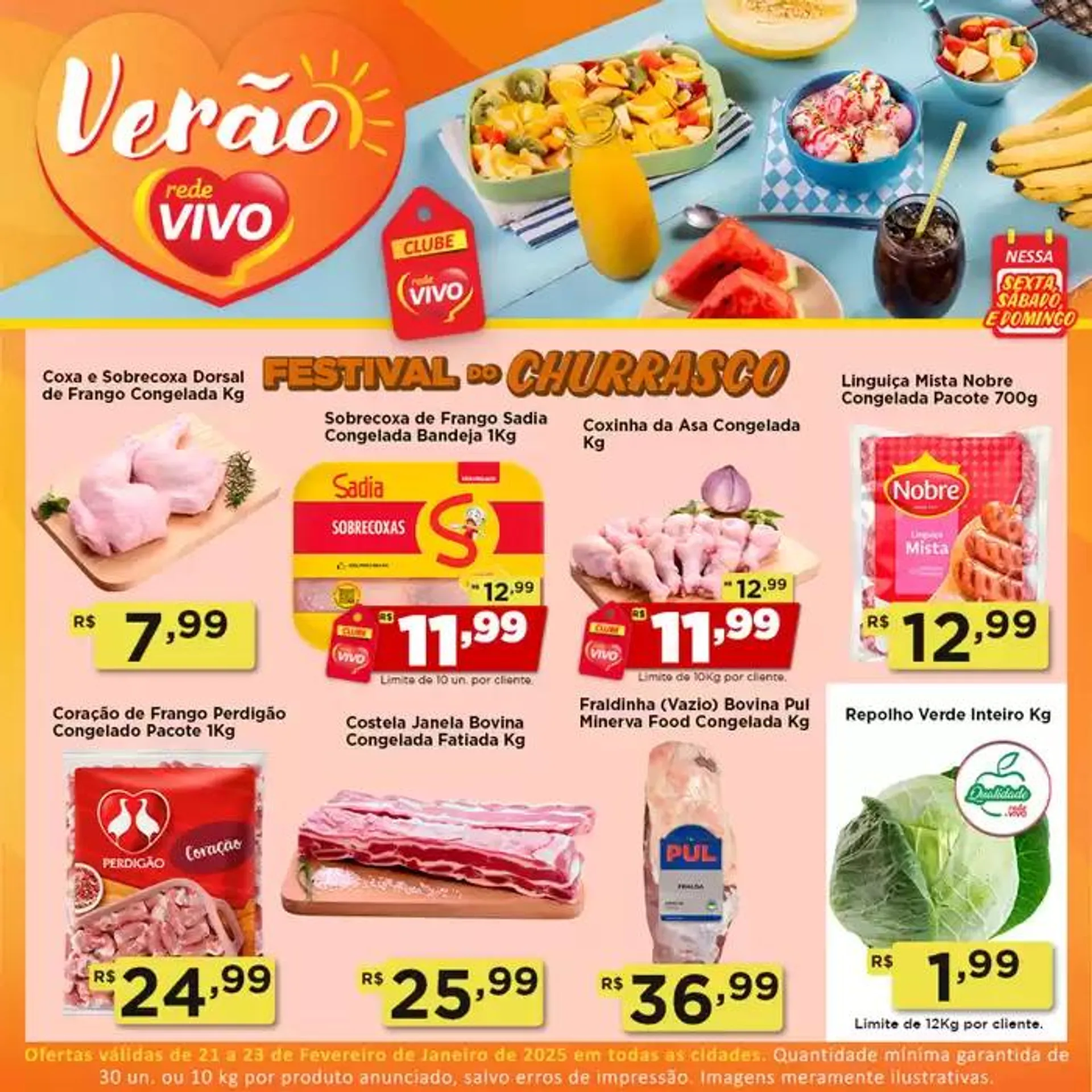Encarte de Encarte Rede Vivo 21 de fevereiro até 23 de fevereiro 2025 - Pagina 1