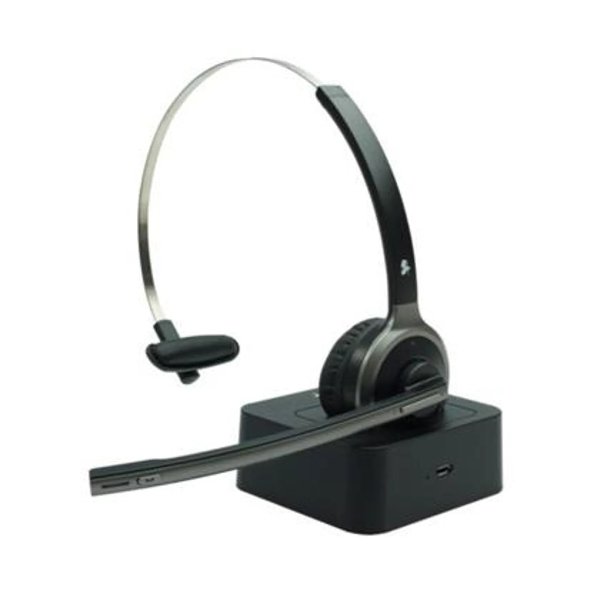 Headset Office Bluetooth sem Fio com Base de Carregamento Preto 1 UN 5+