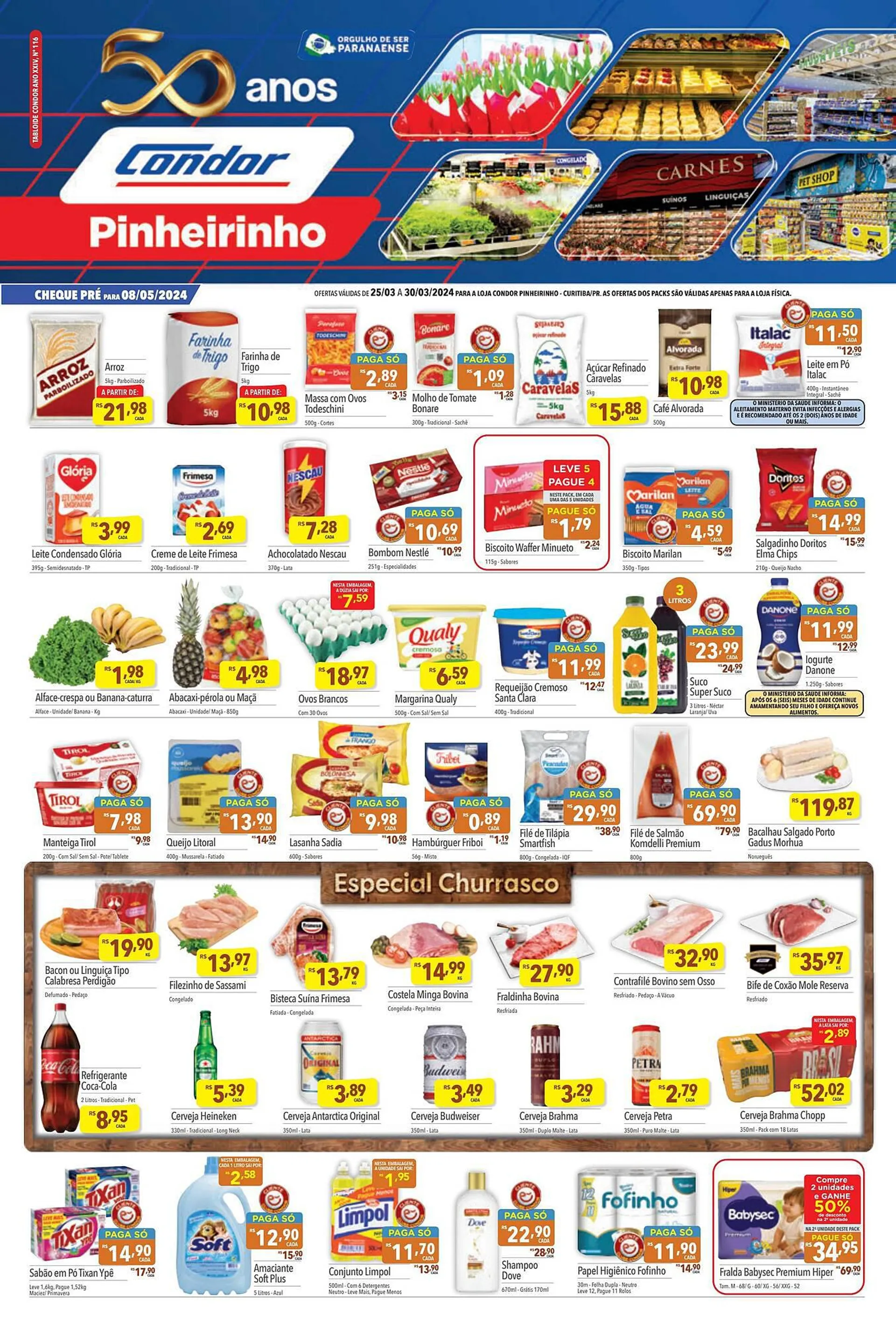 Encarte de Catálogo Supermercados Condor 25 de março até 30 de março 2024 - Pagina 