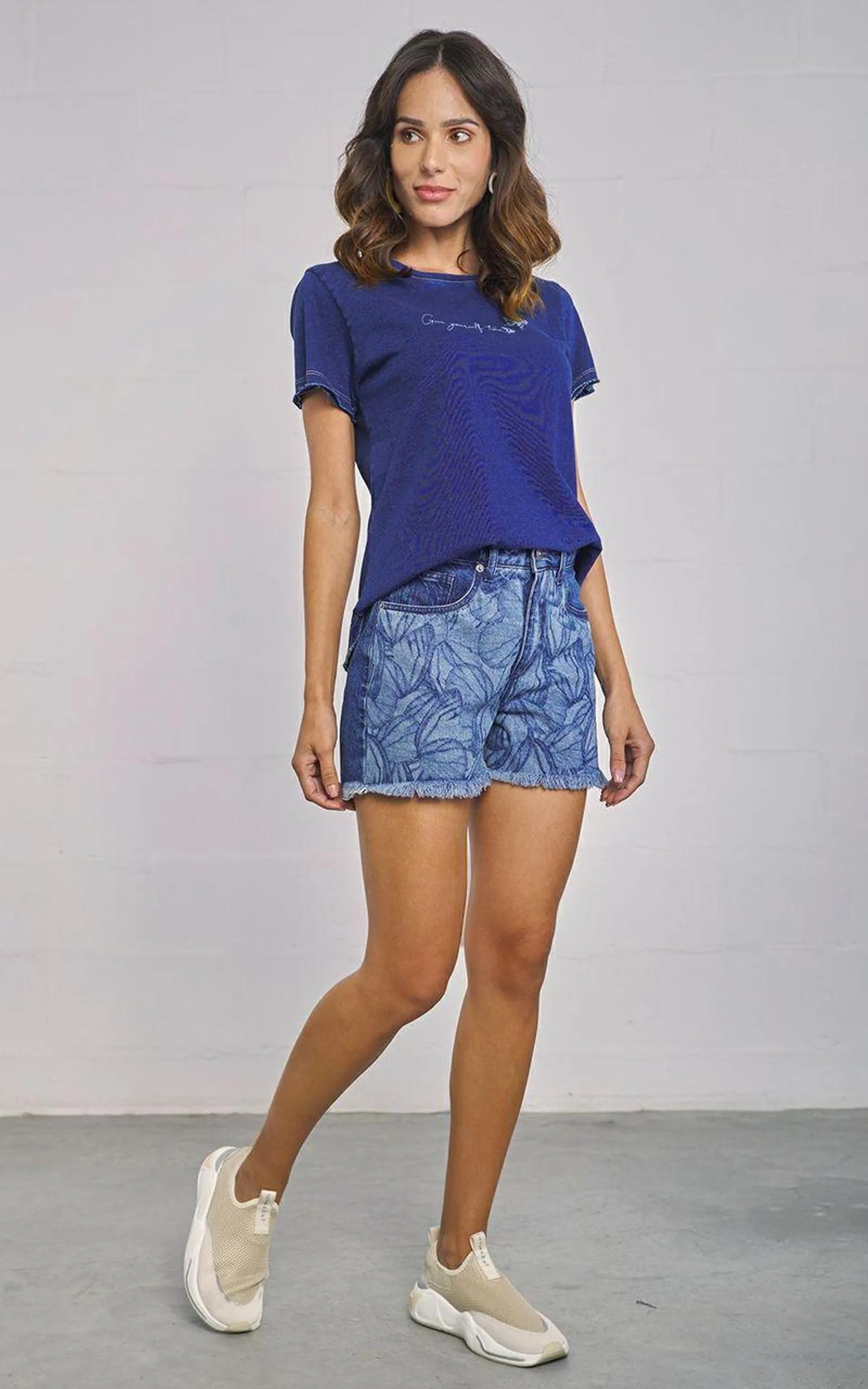 Shorts jeans mom feminino - INDIGO