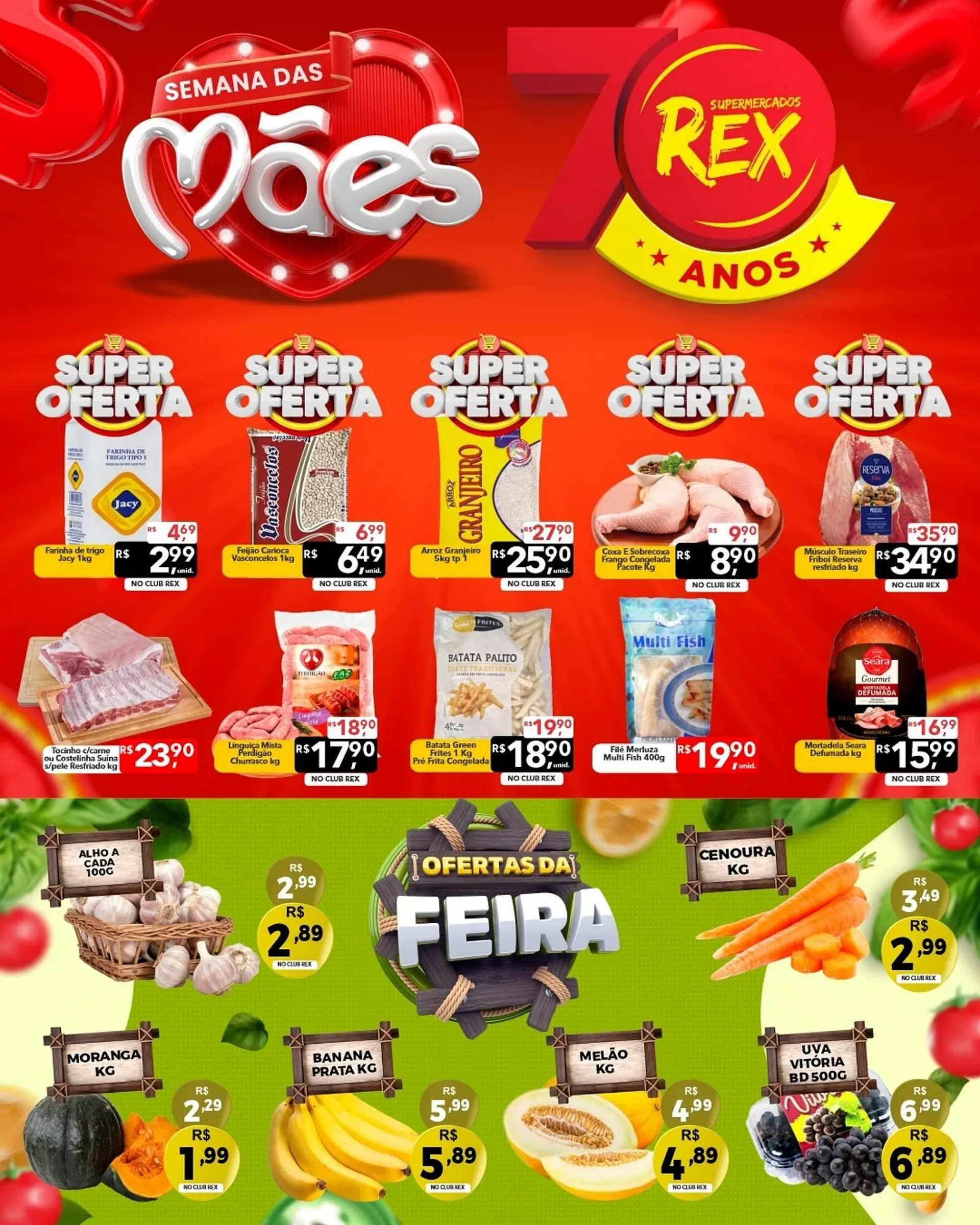 Encarte de Catálogo Supermercados Rex 6 de maio até 8 de maio 2025 - Pagina 1