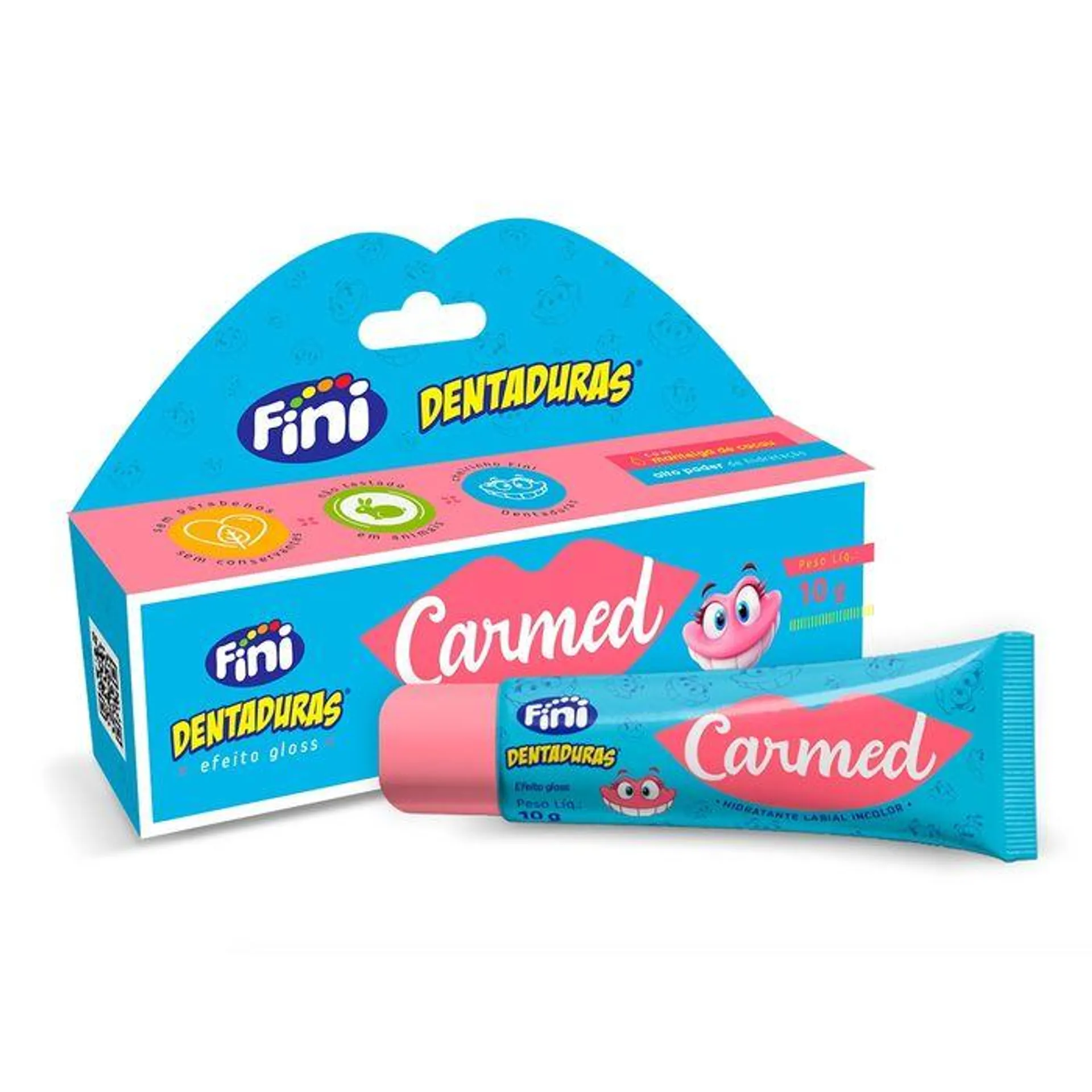 Hidratante Labial Carmed Fini Dentadura Gel 10g