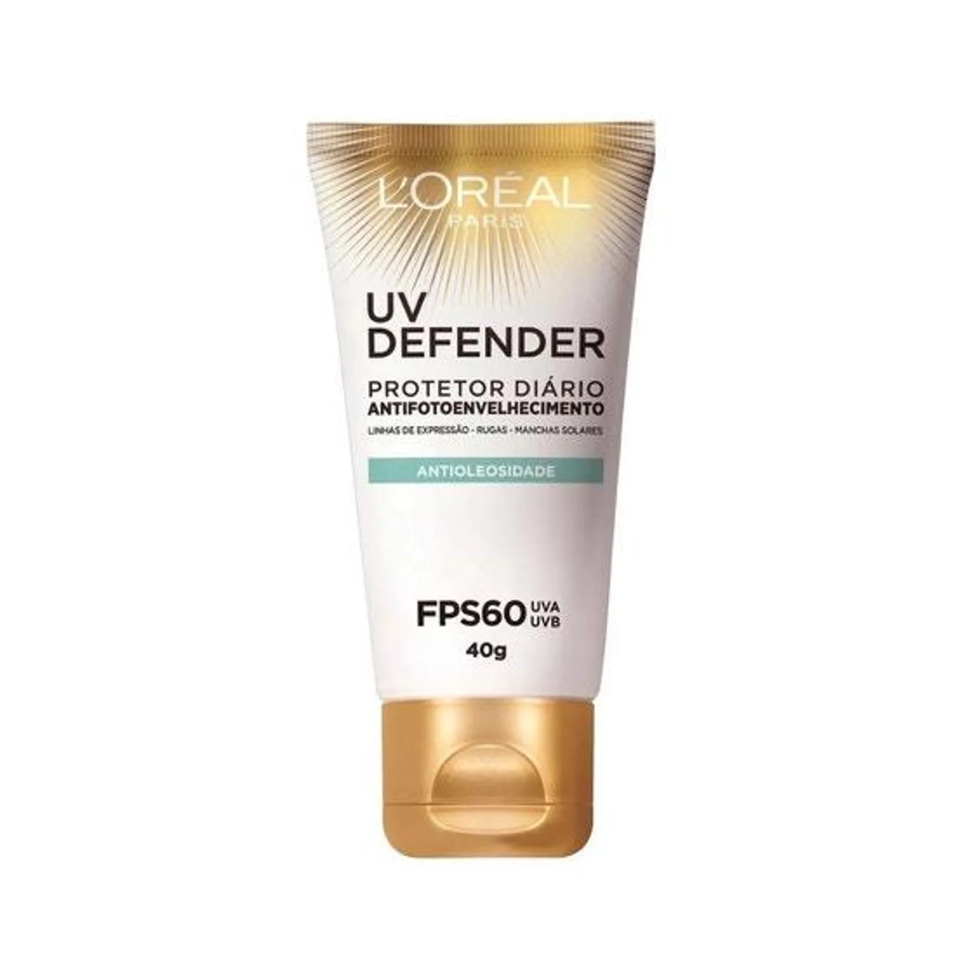 Protetor Solar Facial Antioleosidade L'Oréal Paris FPS60 Defender 40g