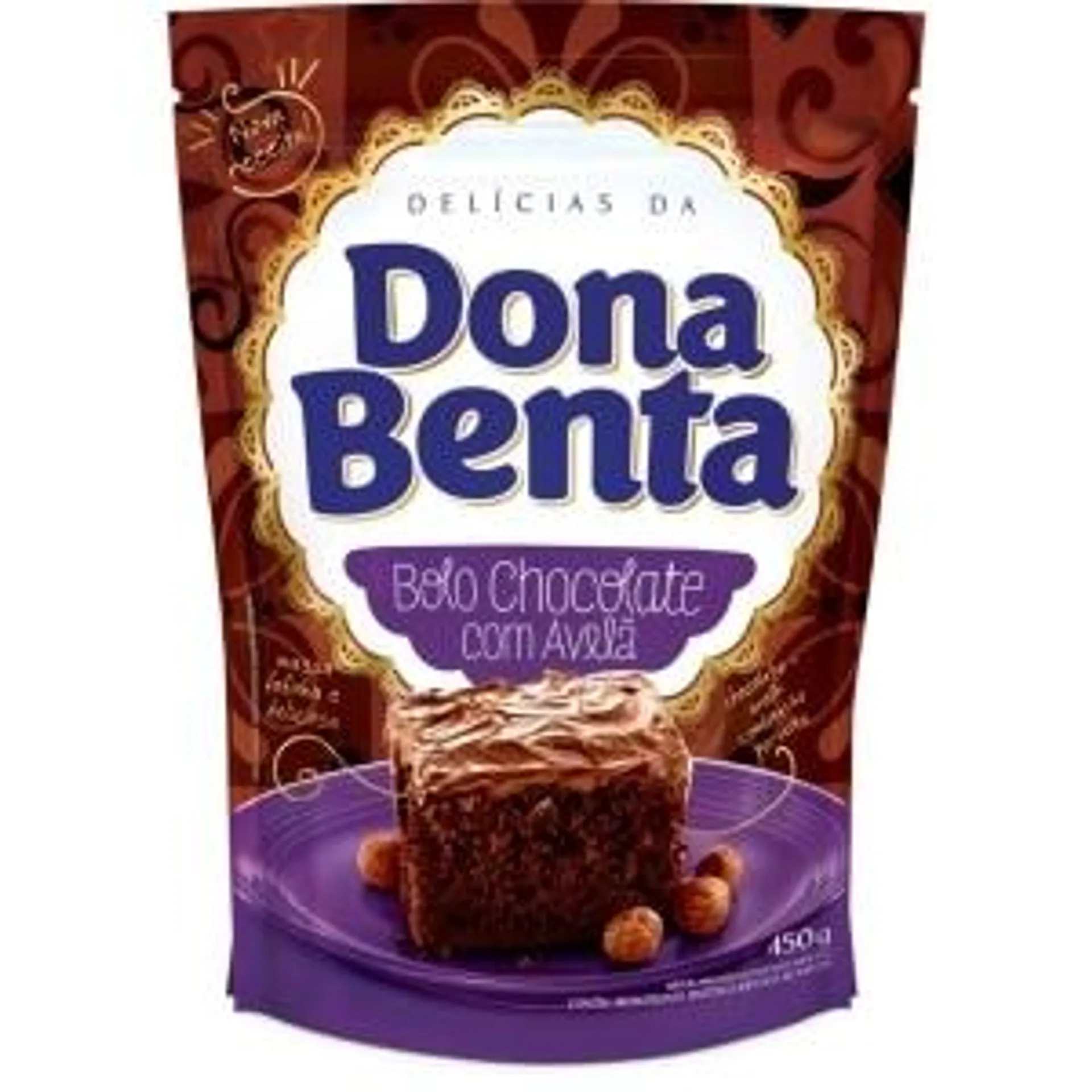 Mistura para Bolo de Chocolate e Avelã Dona Benta 450g