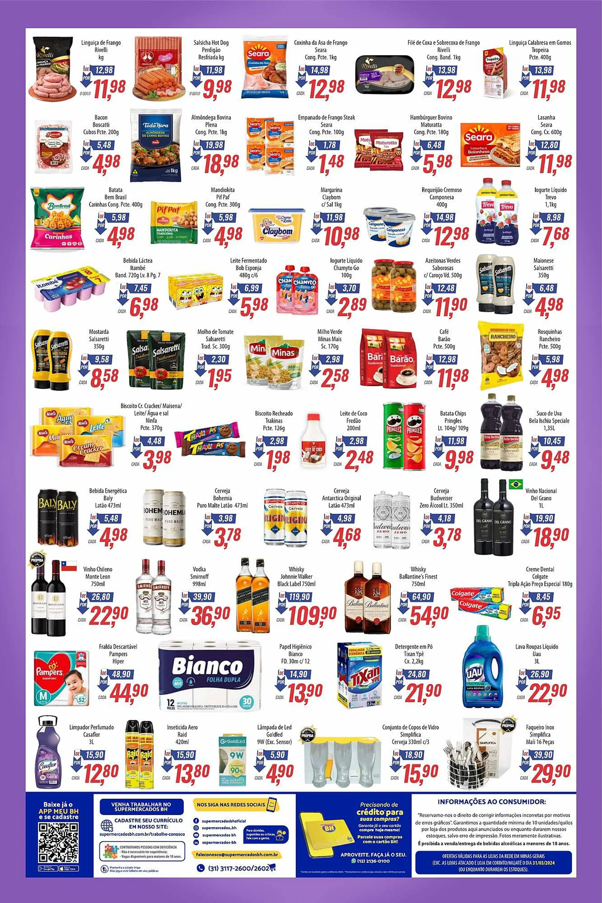 Encarte de Catálogo Supermercados BH 18 de março até 31 de março 2024 - Pagina 2
