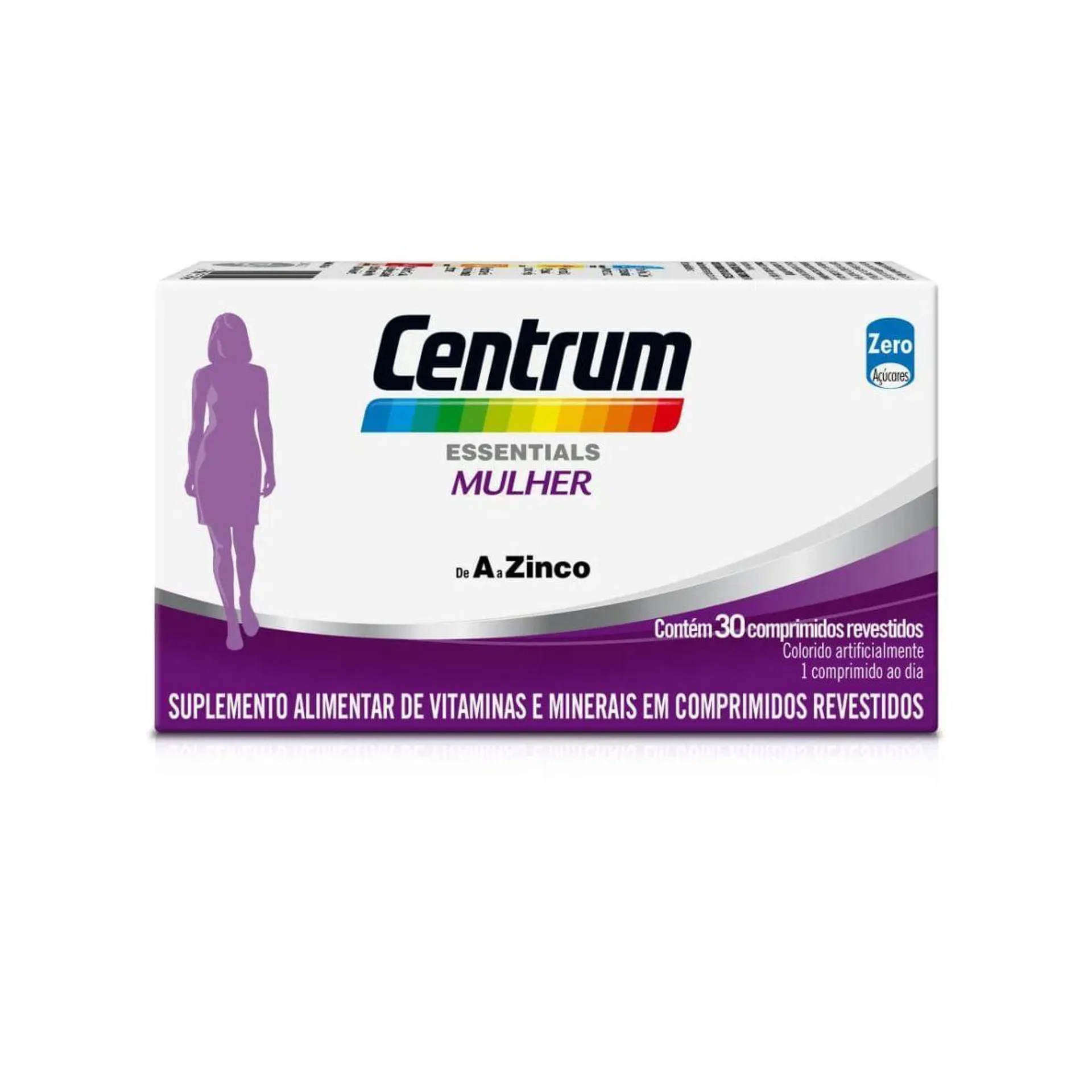 Polivitamínico Centrum Essentials Mulher de A a Zinco 30 Comprimidos