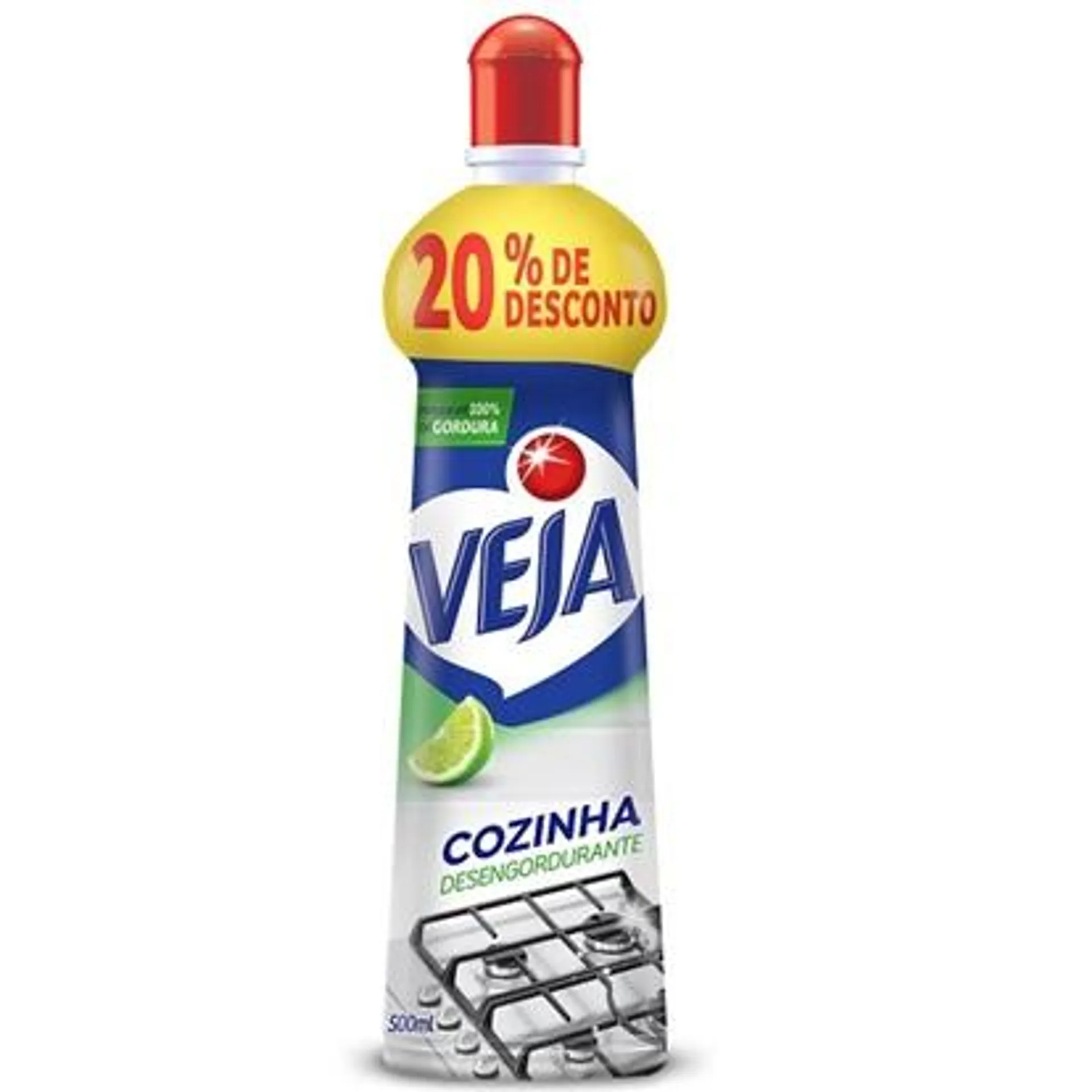 Desengordurante para Cozinha 500ml Limão Squeeze 1 UN Veja