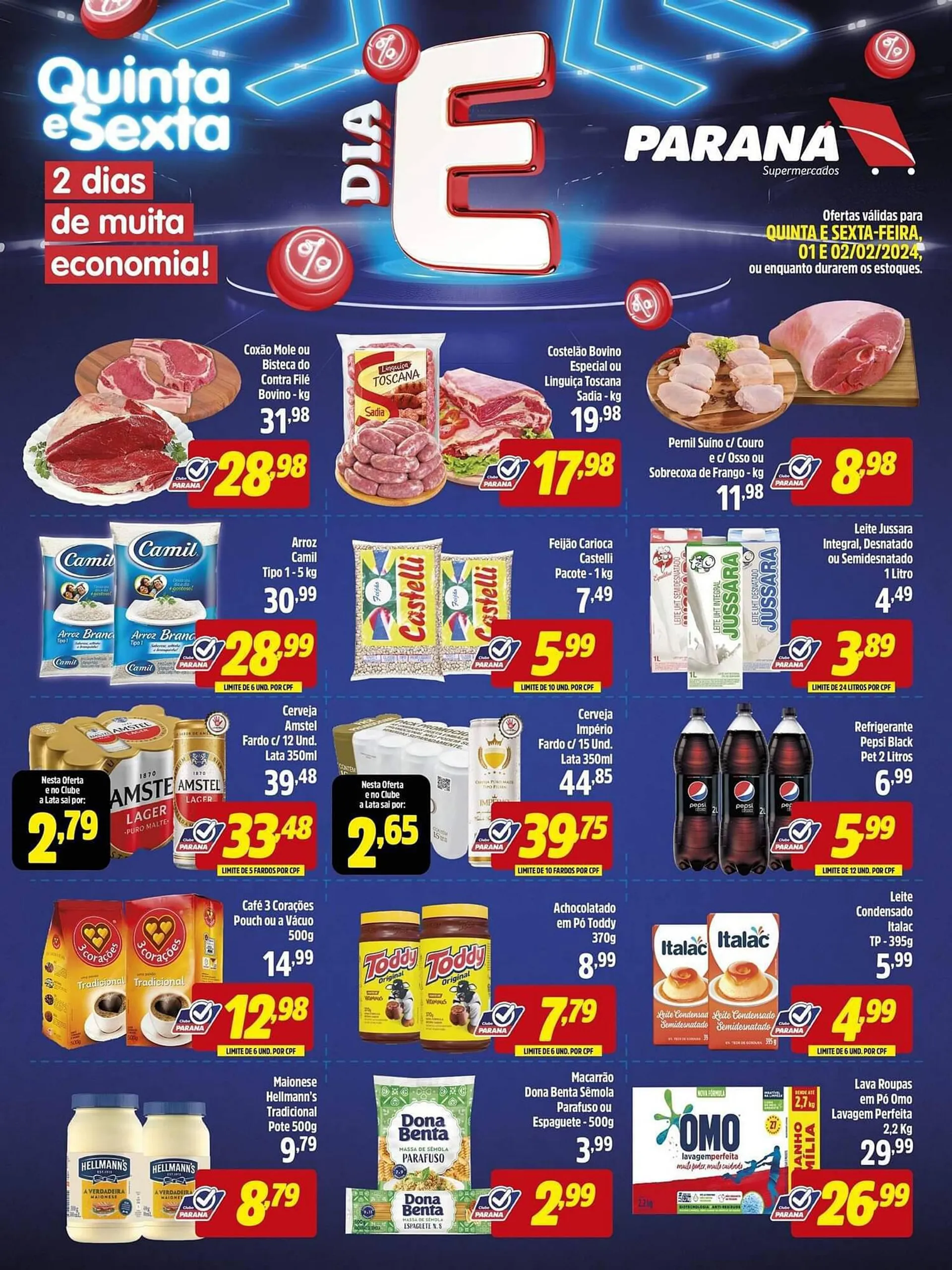 Encarte de Catálogo Supermercado Paraná 1 de fevereiro até 2 de fevereiro 2024 - Pagina 