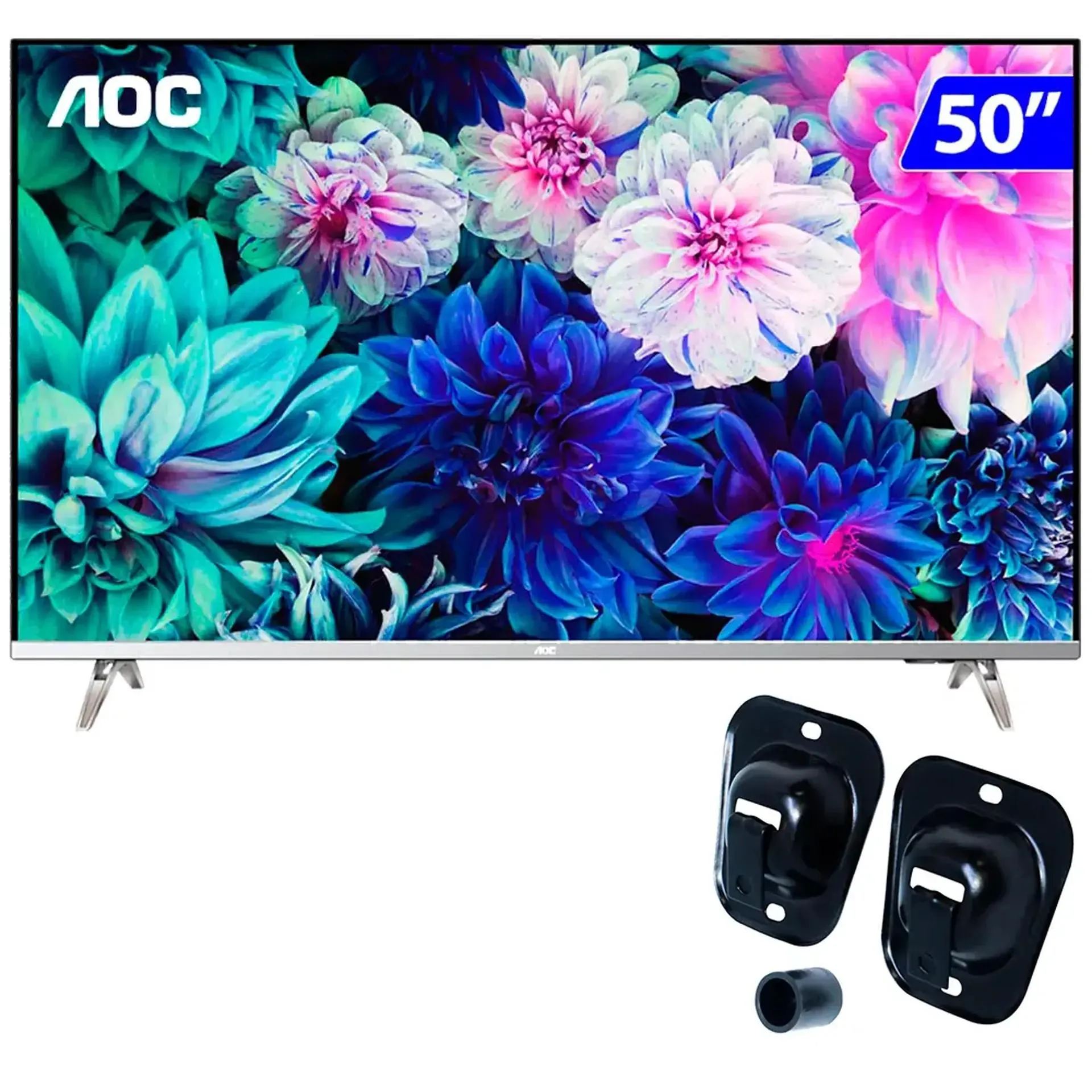 Smart TV AOC 50" 4K Wi-Fi Xmart Cosmos HDR 50U6305 + Suporte Fixo BU-23