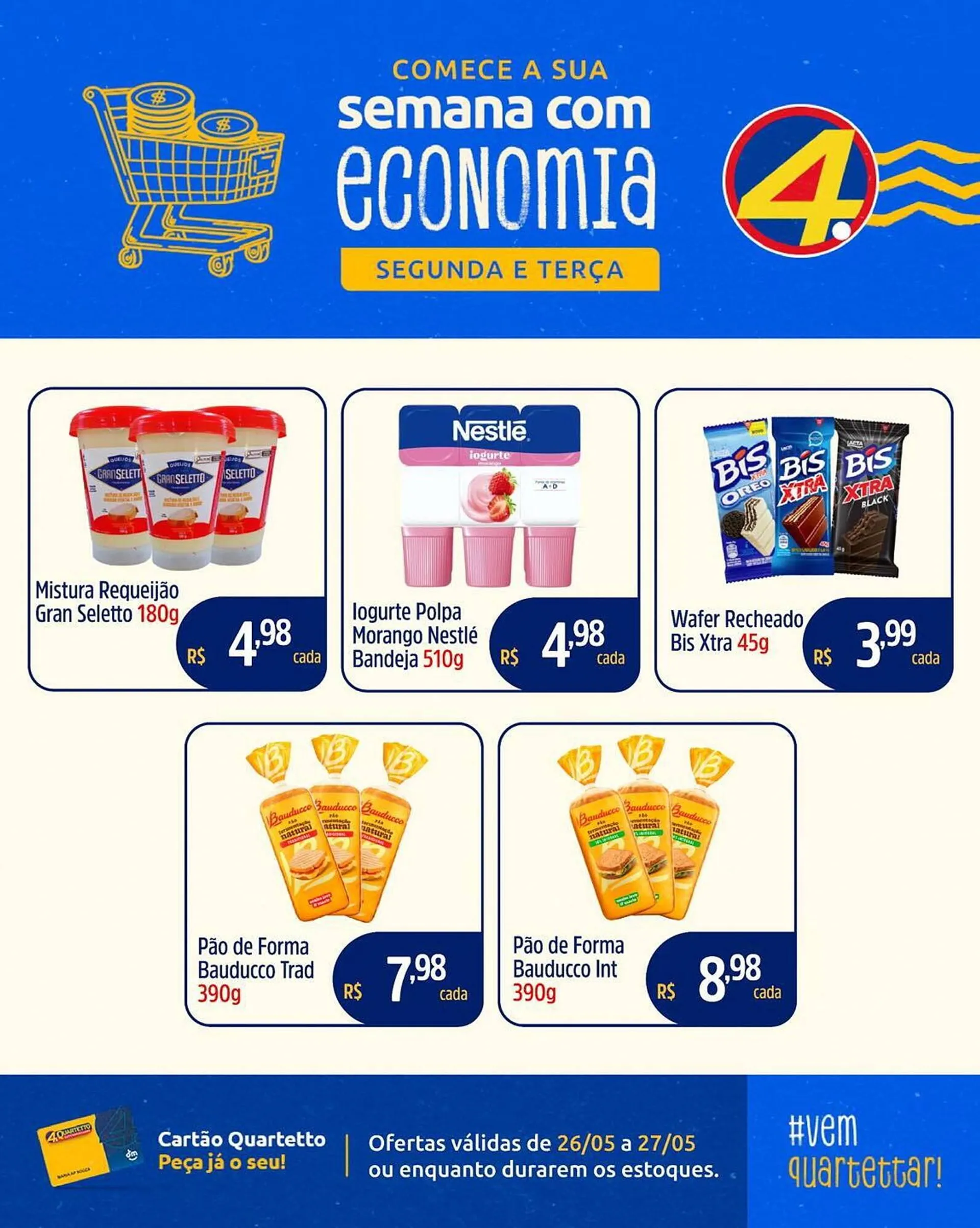 Encarte de Catálogo Quartetto Supermercados 26 de maio até 27 de maio 2025 - Pagina 2
