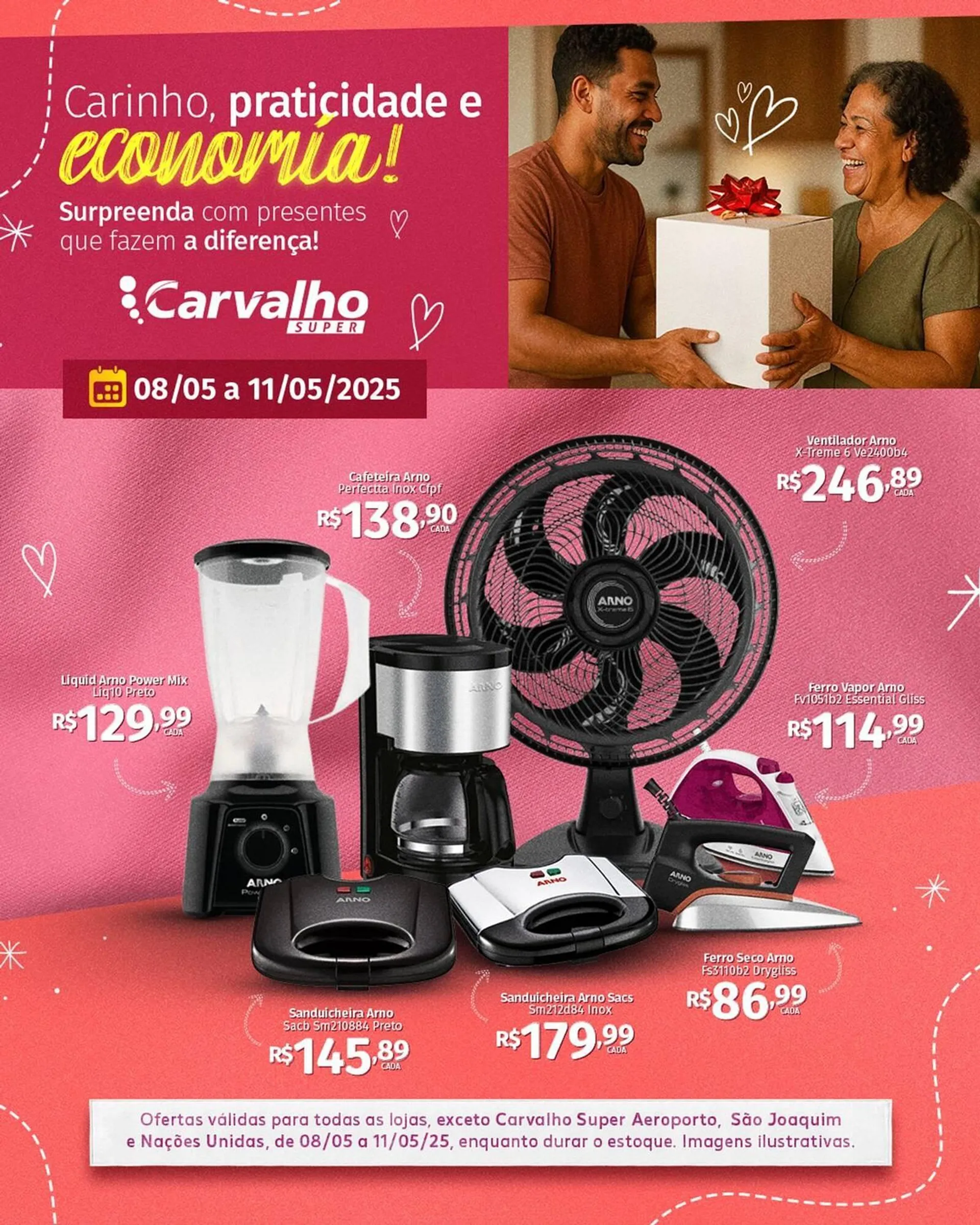 Encarte de Catálogo Carvalho Supermercado 8 de maio até 11 de maio 2025 - Pagina 1