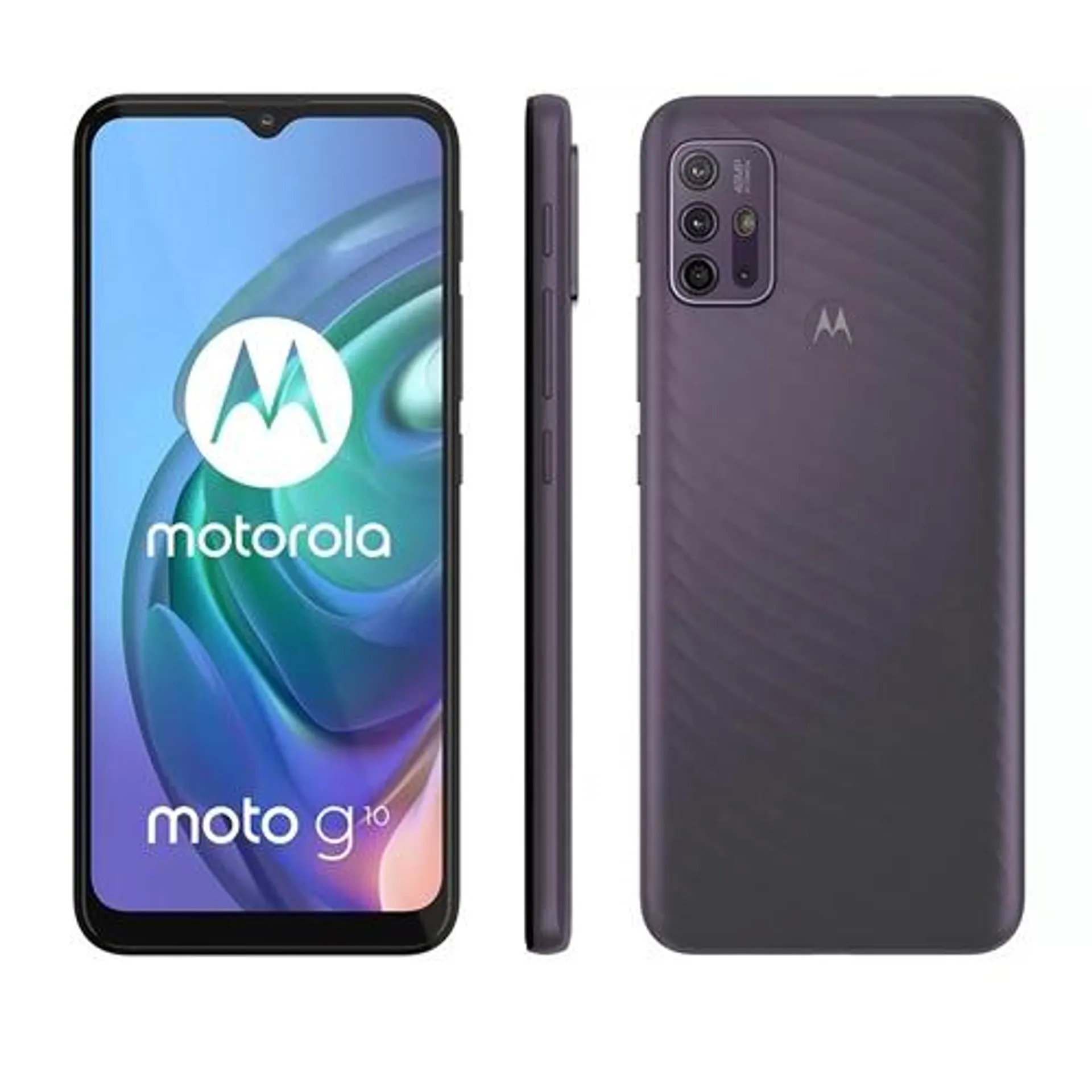 Smartphone Motorola Moto G10 64GB Cinza Aurora - 4G 4GB RAM Tela 6,5" Câm. Quádrupla + Selfie 8MP