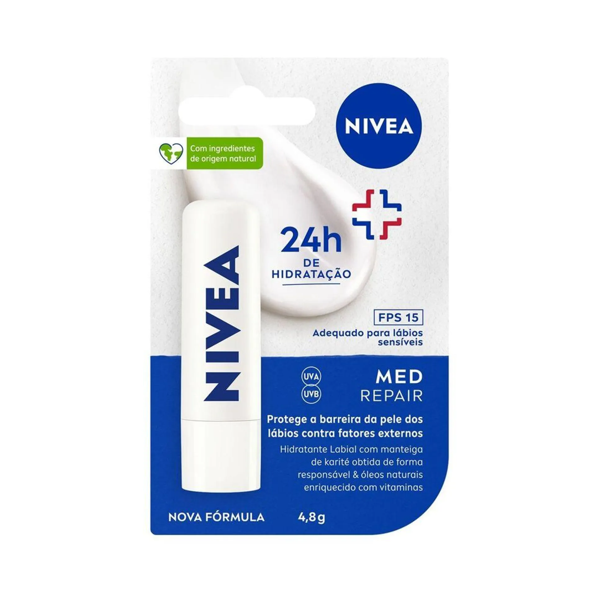 Protetor Labial Nivea Med Protection FPS15 4,8g