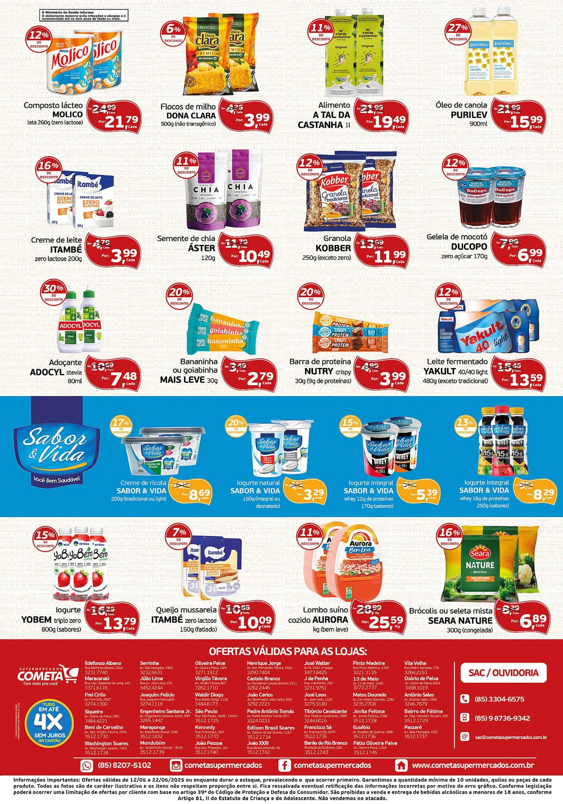 Encarte de Catálogo Cometa Supermercados 12 de maio até 22 de maio 2025 - Pagina 2