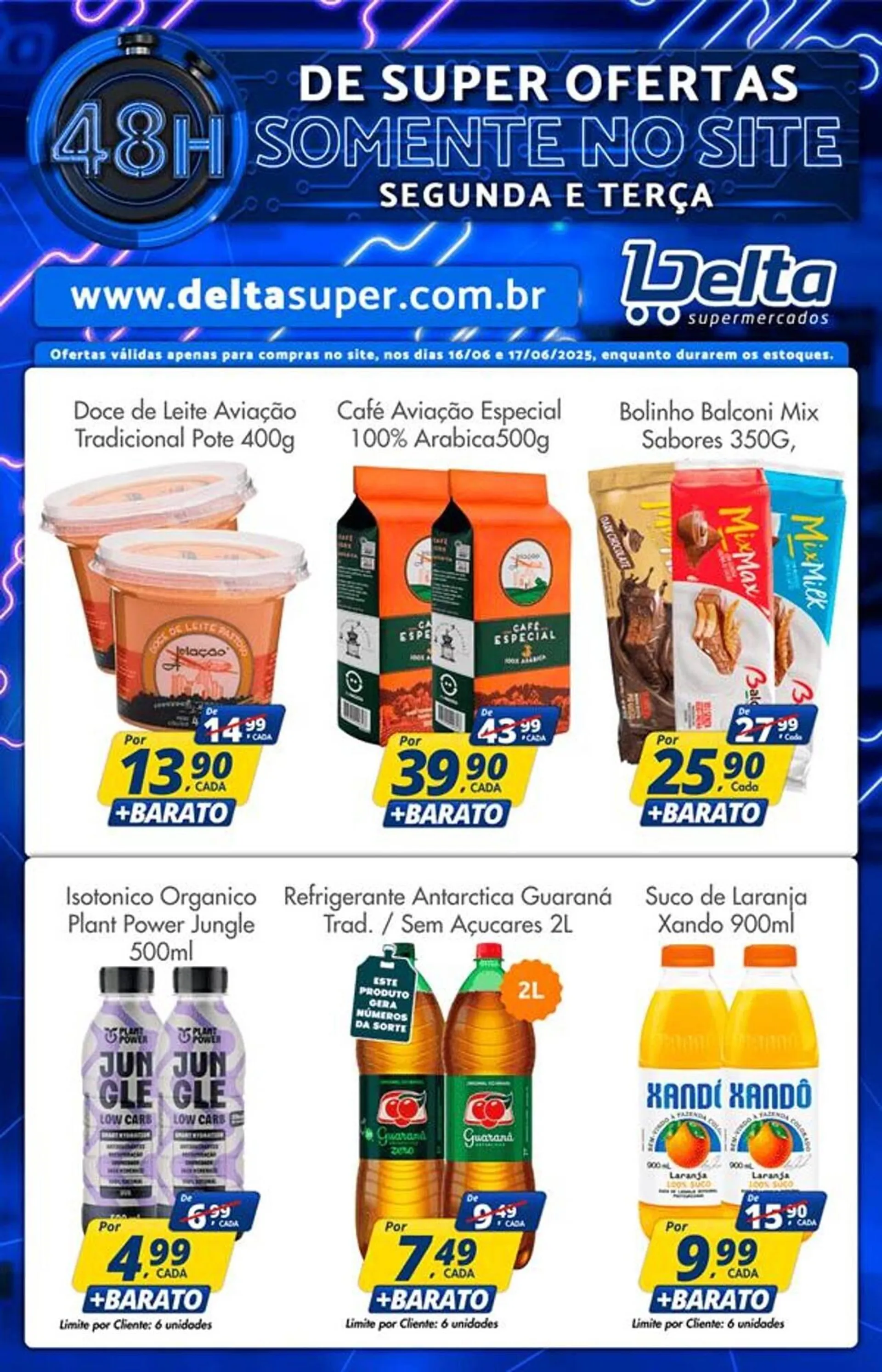 Encarte de Catálogo Delta Supermercados 16 de junho até 17 de junho 2025 - Pagina 1