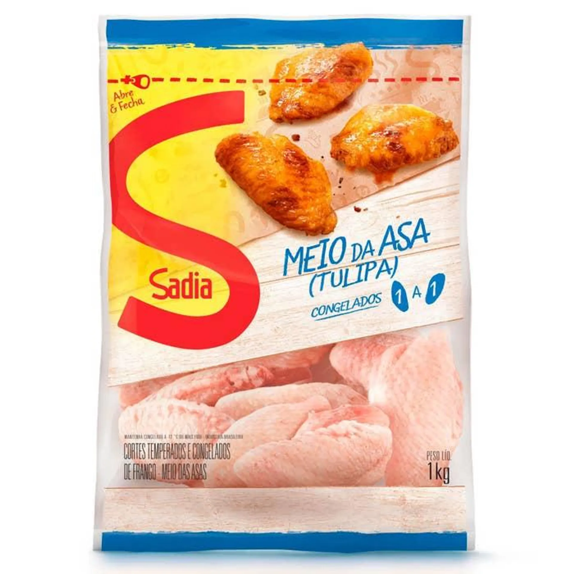 Meio Da Asa Congelado Sadia 1kg