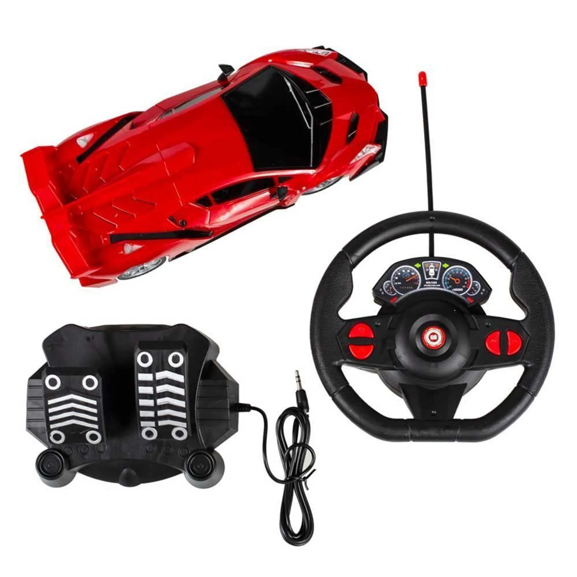 Carro Com Controle Remoto Racing Raptor Vermelho Multikids - BR1336