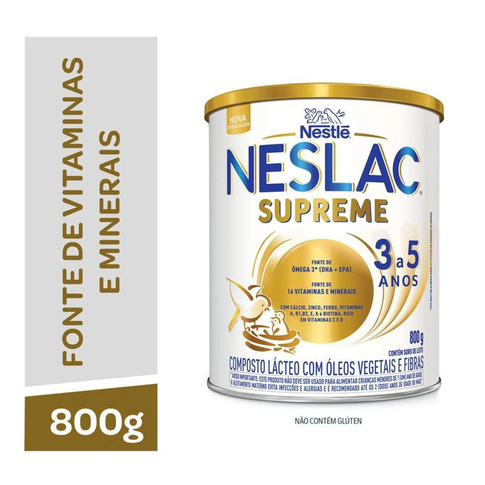 Composto lácteo Neslac supreme 800g