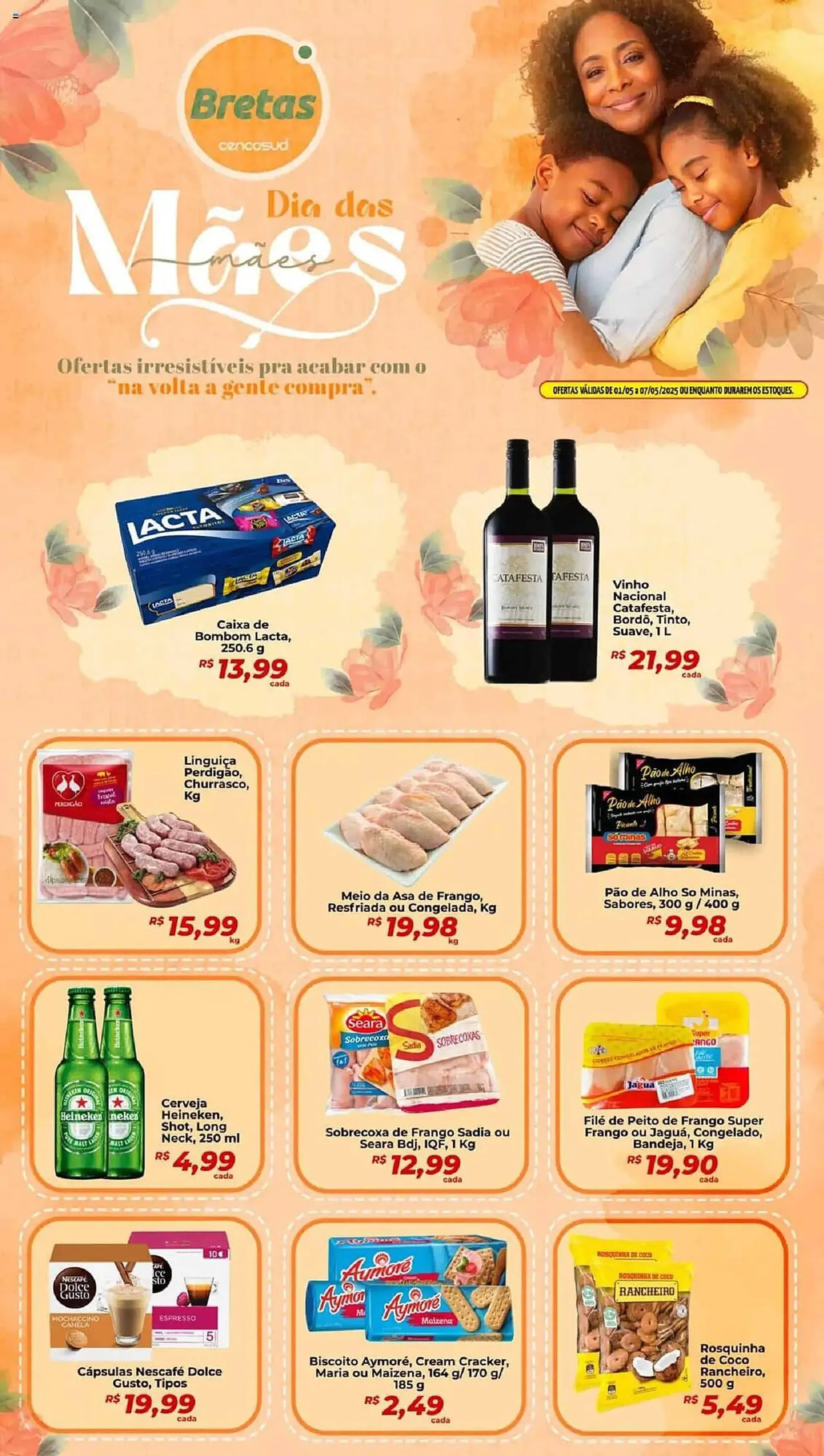 Encarte de Catálogo Supermercados Bretas 1 de maio até 7 de maio 2025 - Pagina 1