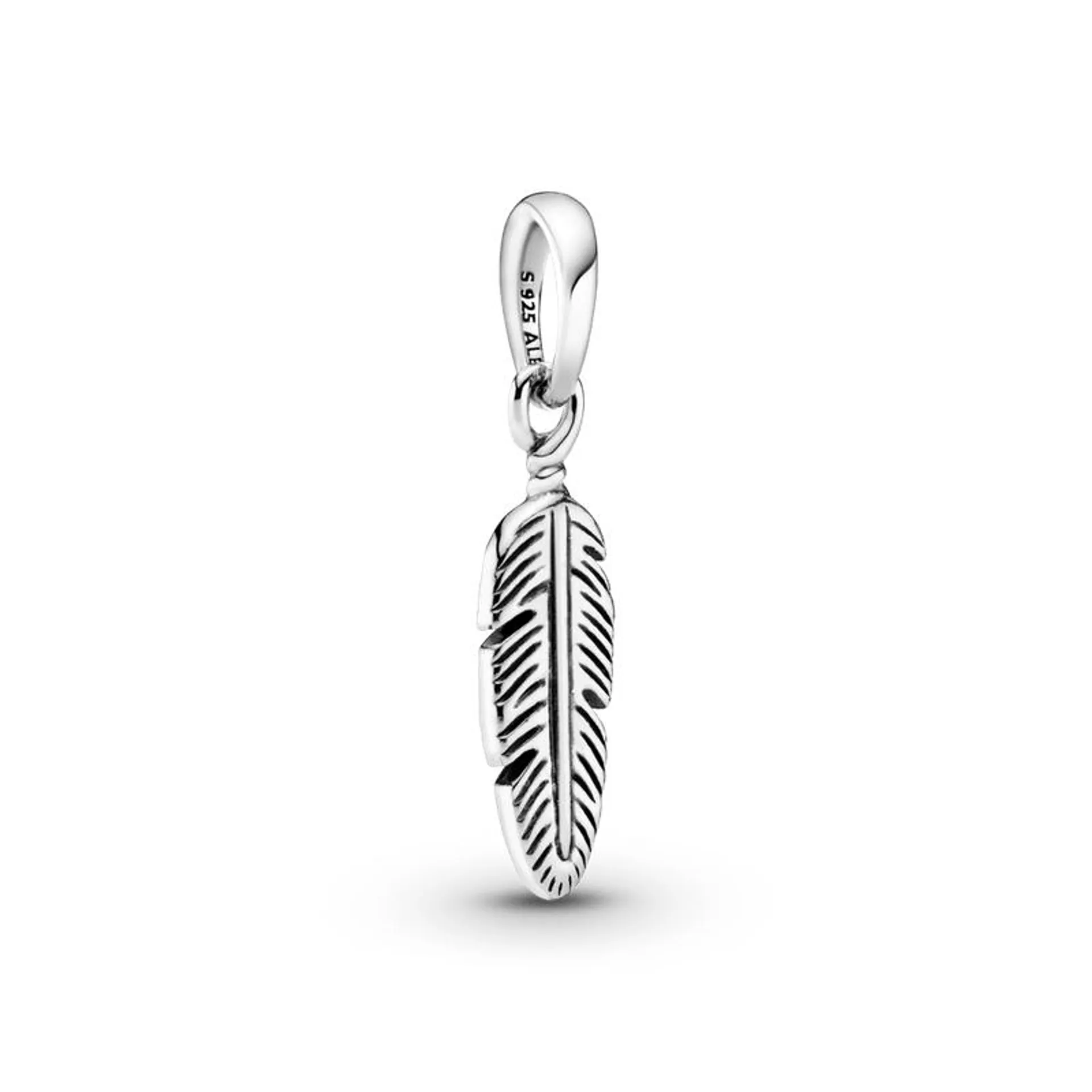 Charm Pendente Pena Simbolo Da Liberdade