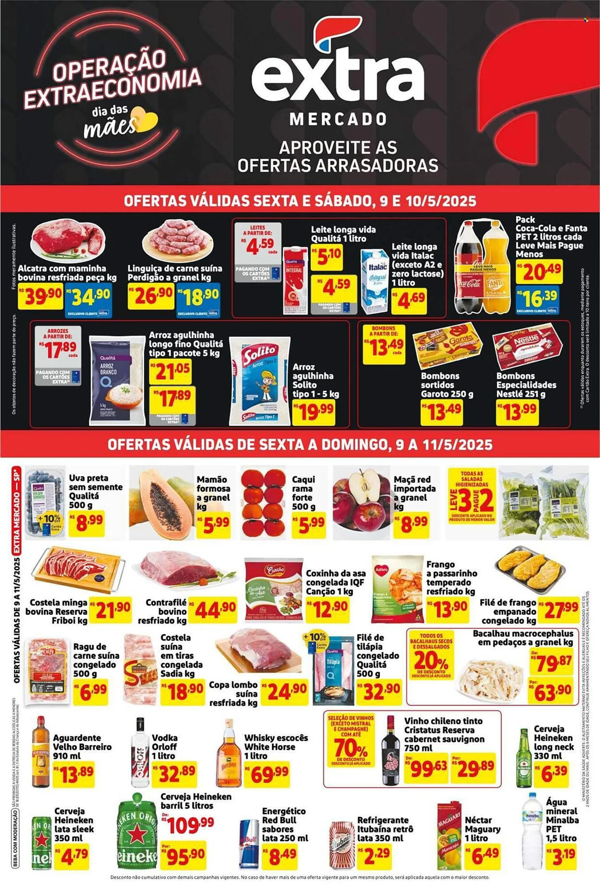 Encarte de Catálogo Mercado Extra 9 de maio até 11 de maio 2025 - Pagina 1