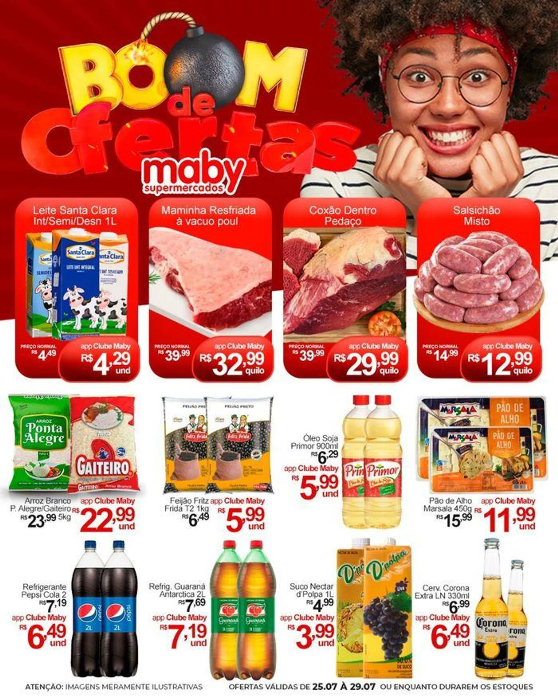 Encarte de Oferta Maby Supermercados 25 de julho até 29 de julho 2024 - Pagina 1