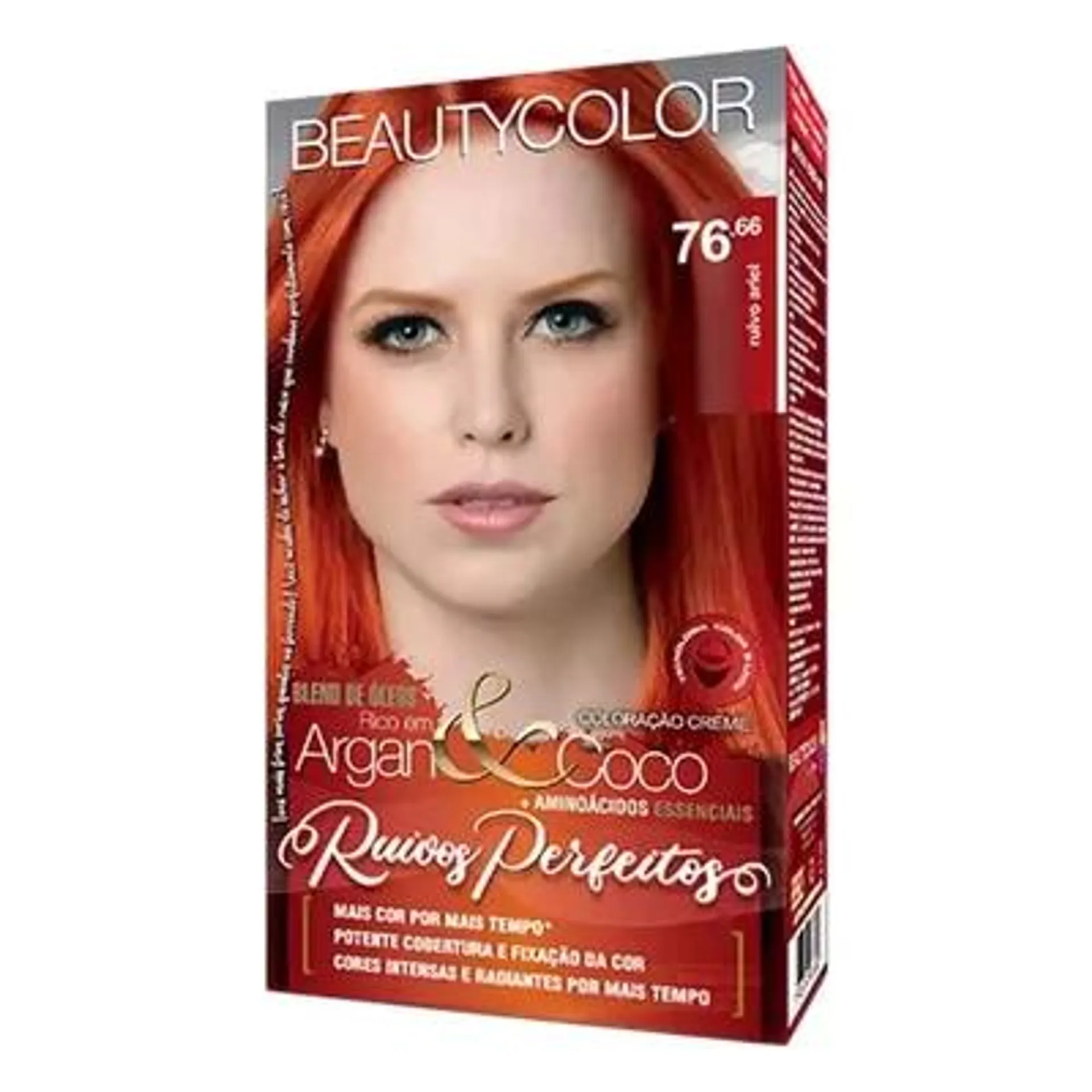 Tintura Kit Beauty Color N.76.66 Ruivo Ariel