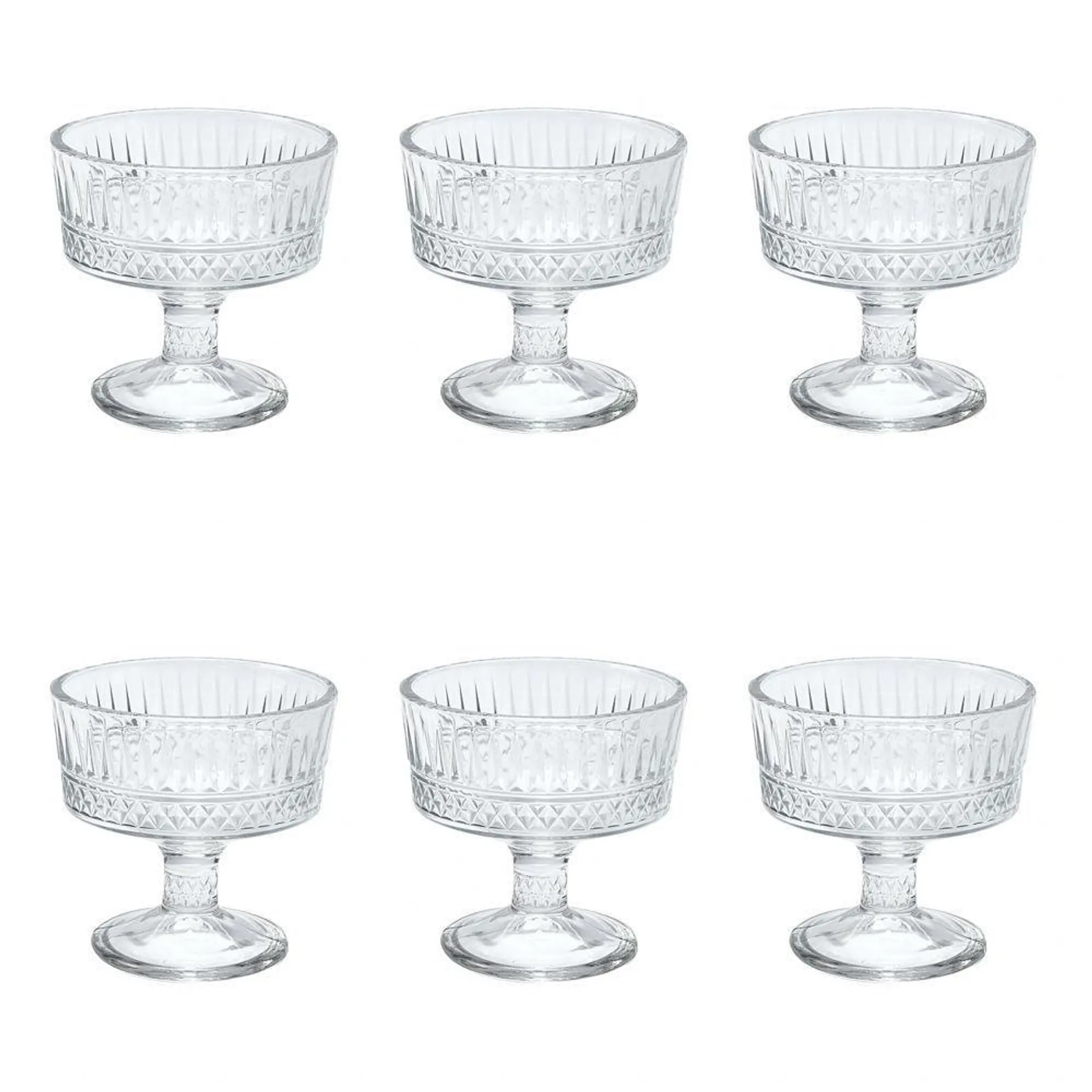 Jogo De Taças Sobremesa 230 Ml Havan Casa 6 Peças - Munique