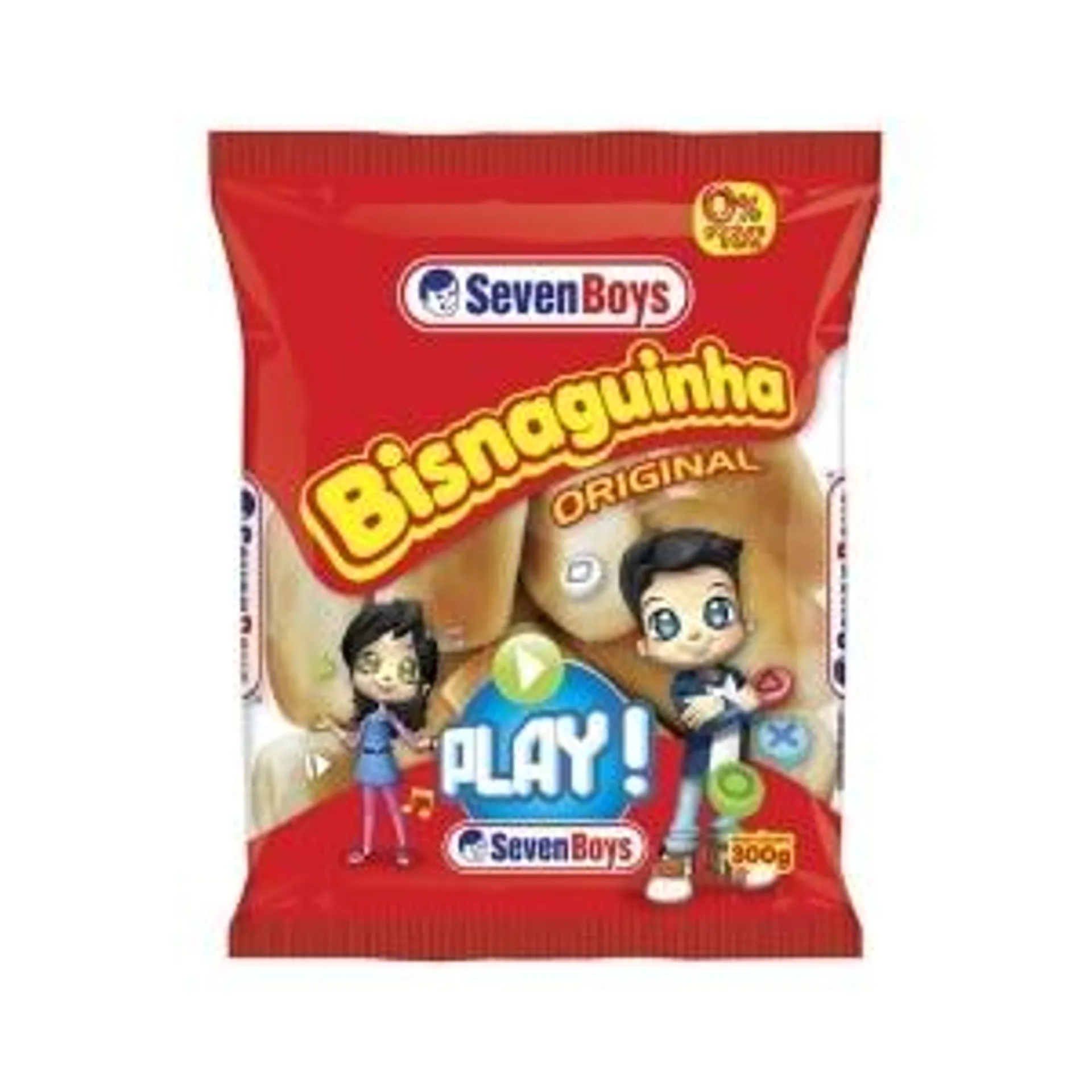 Bisnaguinha Tradicional Seven Boys 300g