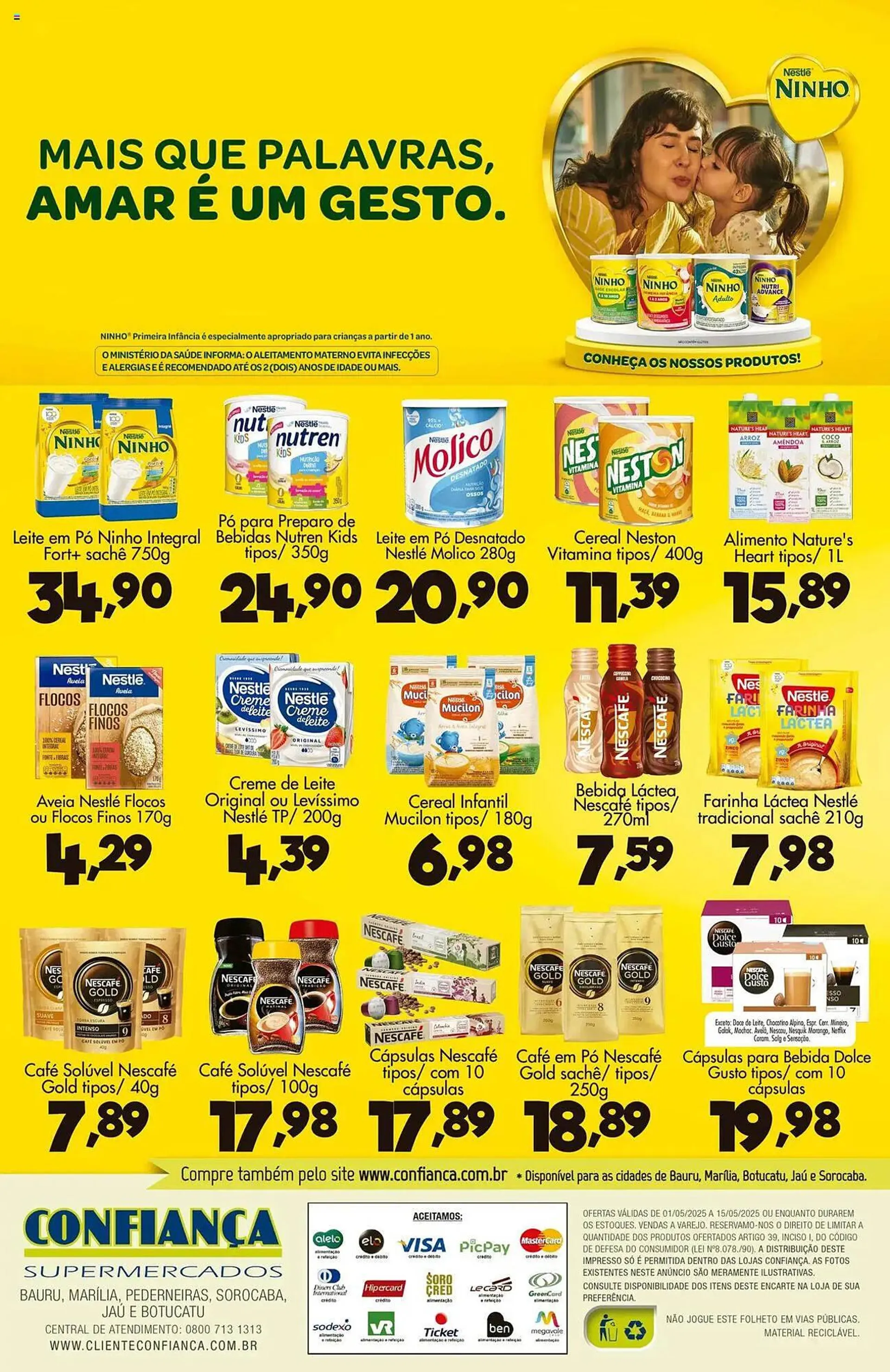 Encarte de Catálogo Confiança Supermercados 1 de maio até 15 de maio 2025 - Pagina 2