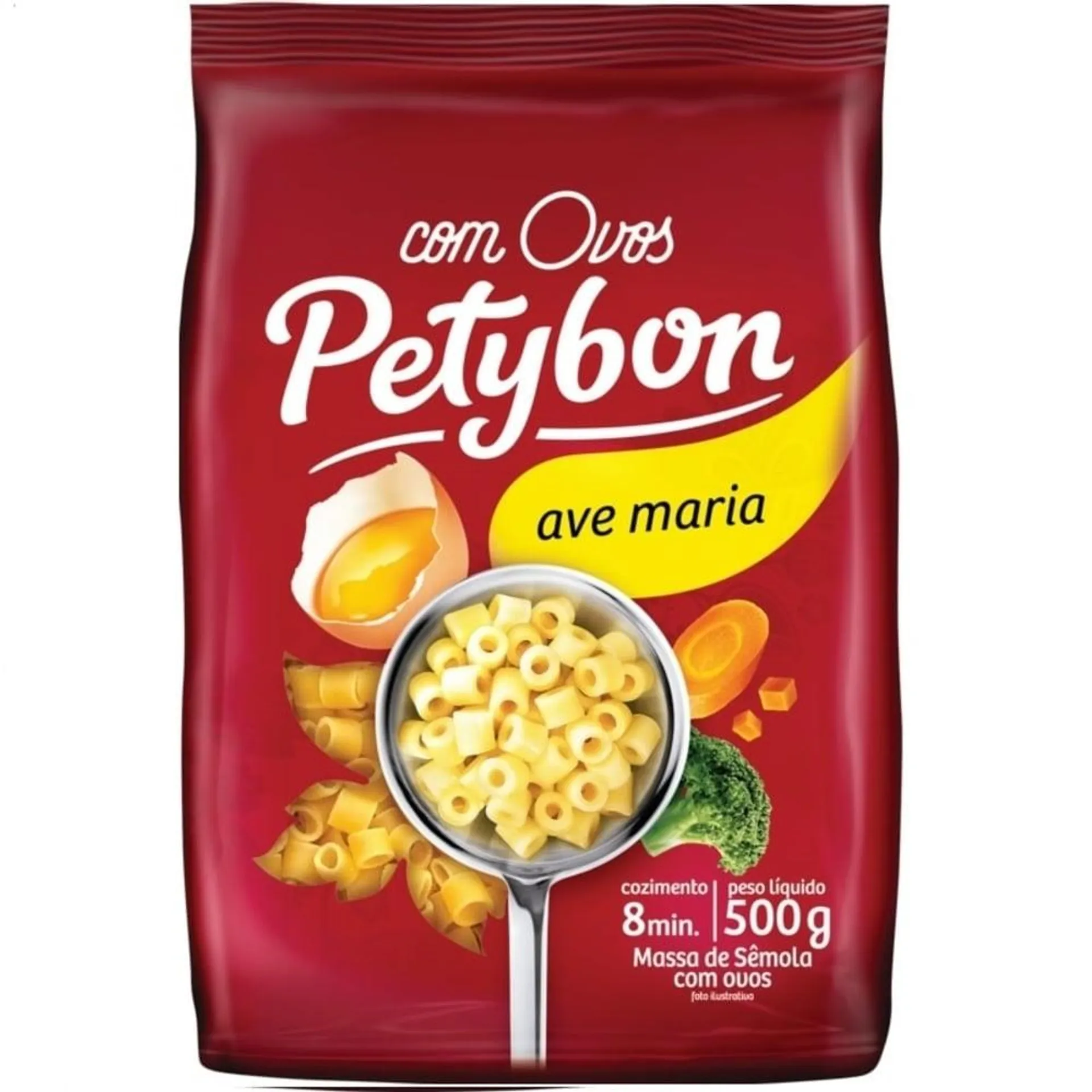 Macarrão Ovos Petybon Ave Maria Pacote 500g