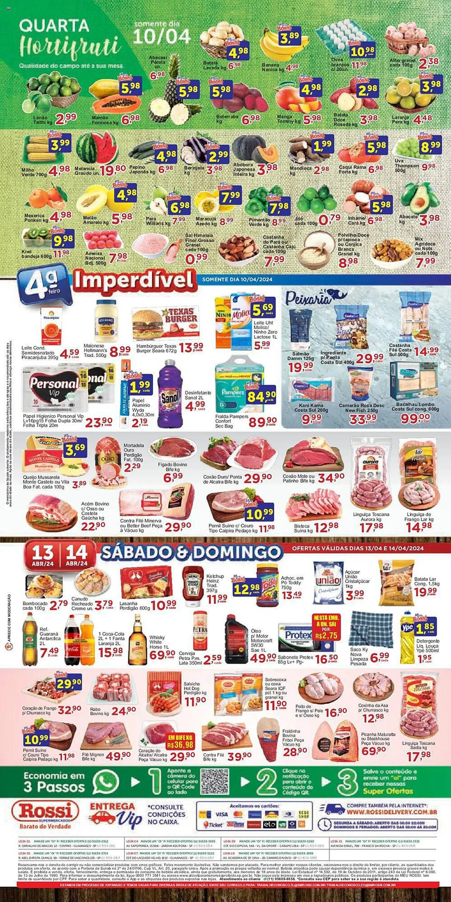 Encarte de Catálogo Rossi Supermercado 10 de abril até 16 de abril 2024 - Pagina 4