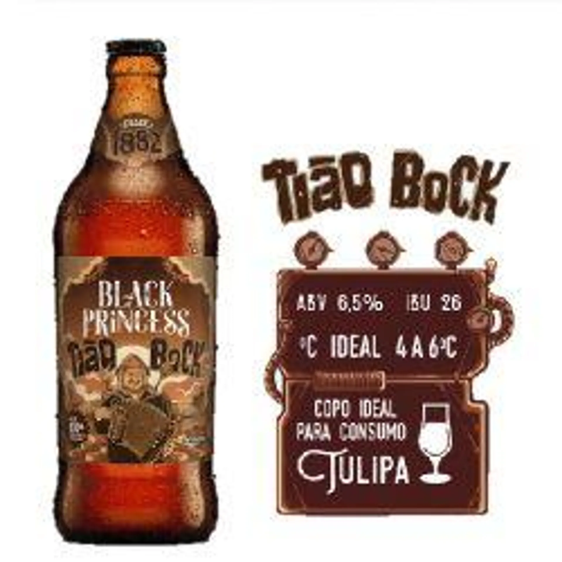 Cerveja Bock Tião Rapadura Black Princess Garrafa 600ml