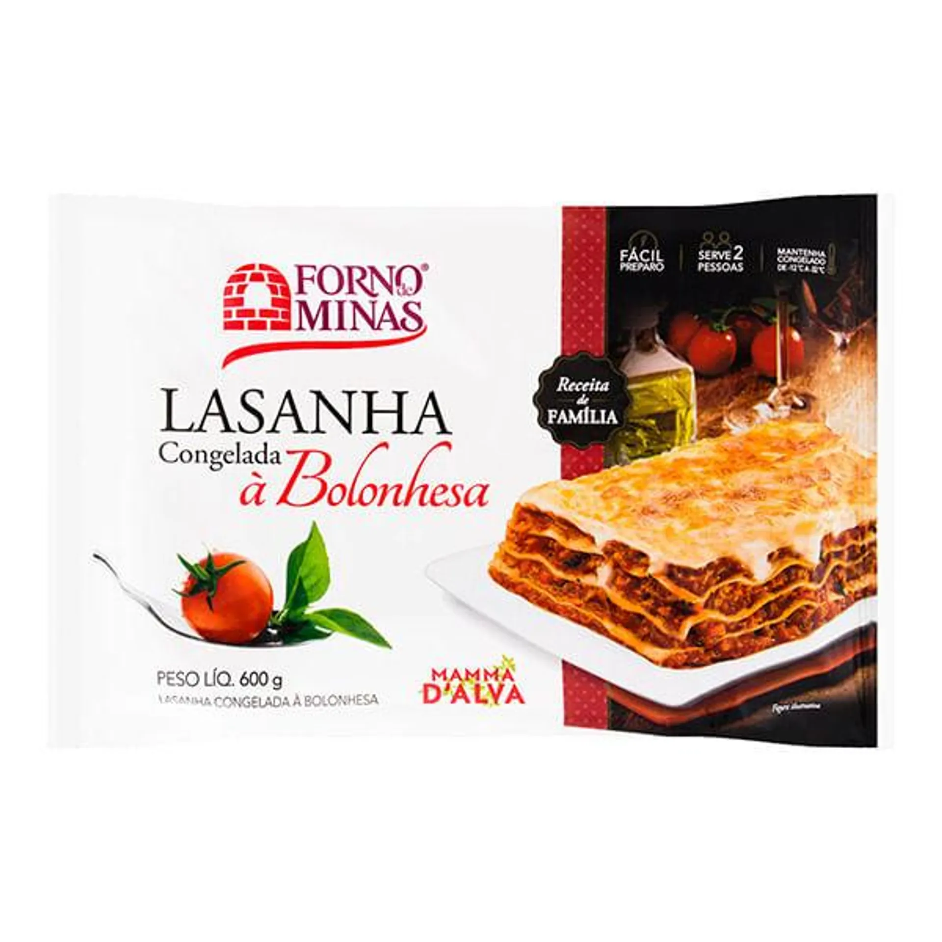 Lasanha Forno Minas Bolonhesa 600g