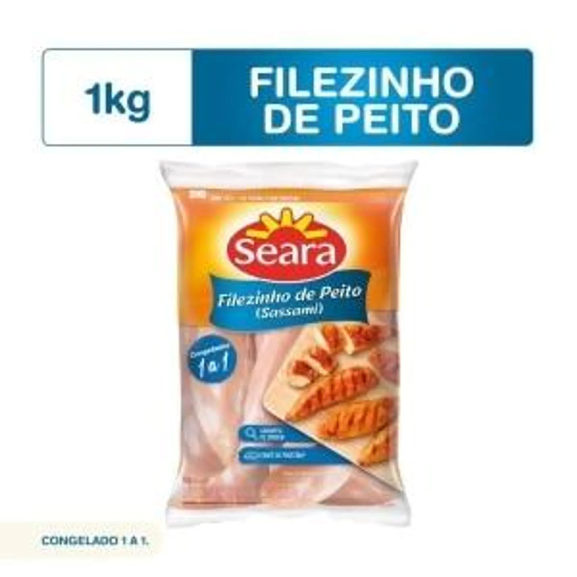 Filezinho de Frango Seara Congelado IQF 1kg