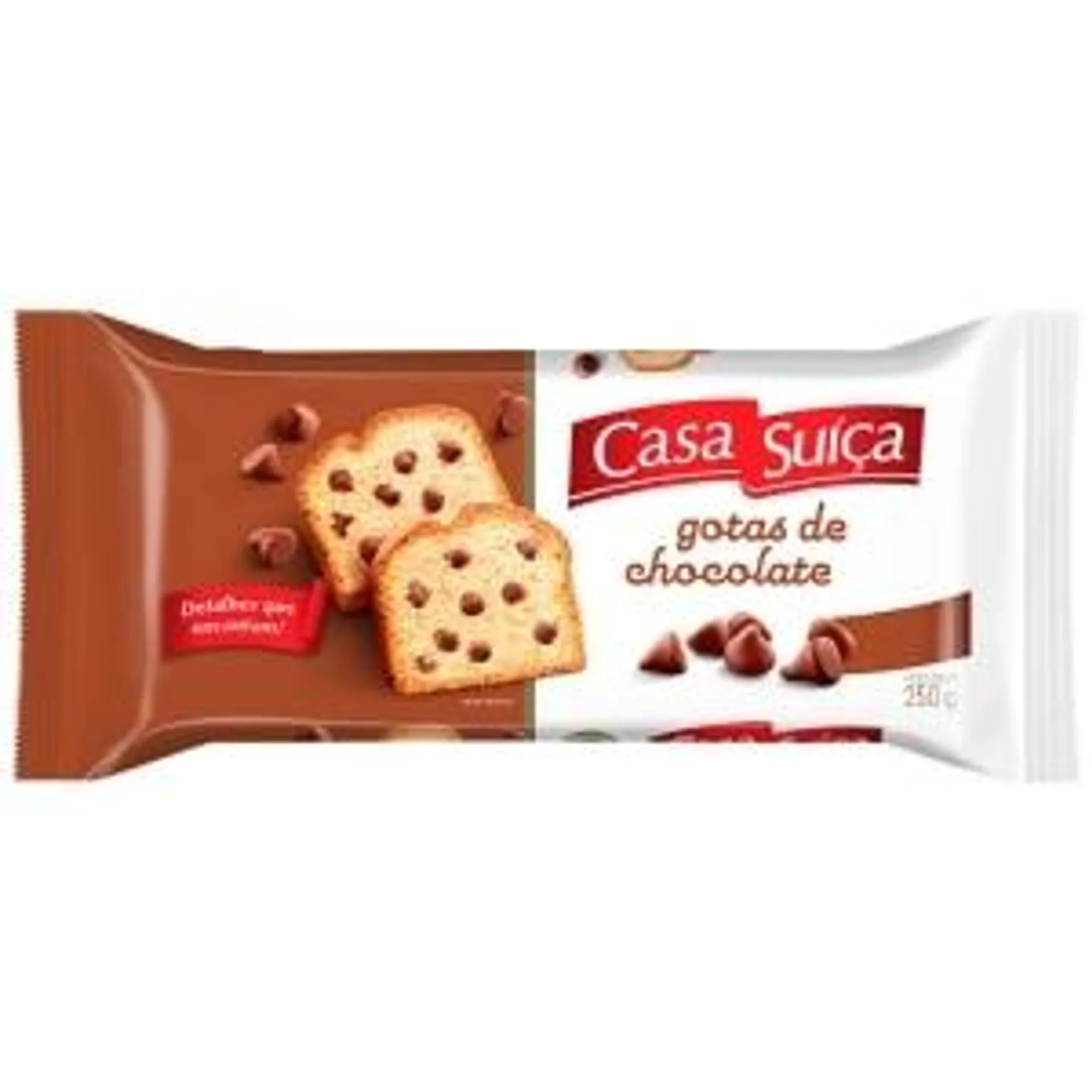 Bolo Casa Suíça Gotas Chocolate 250g