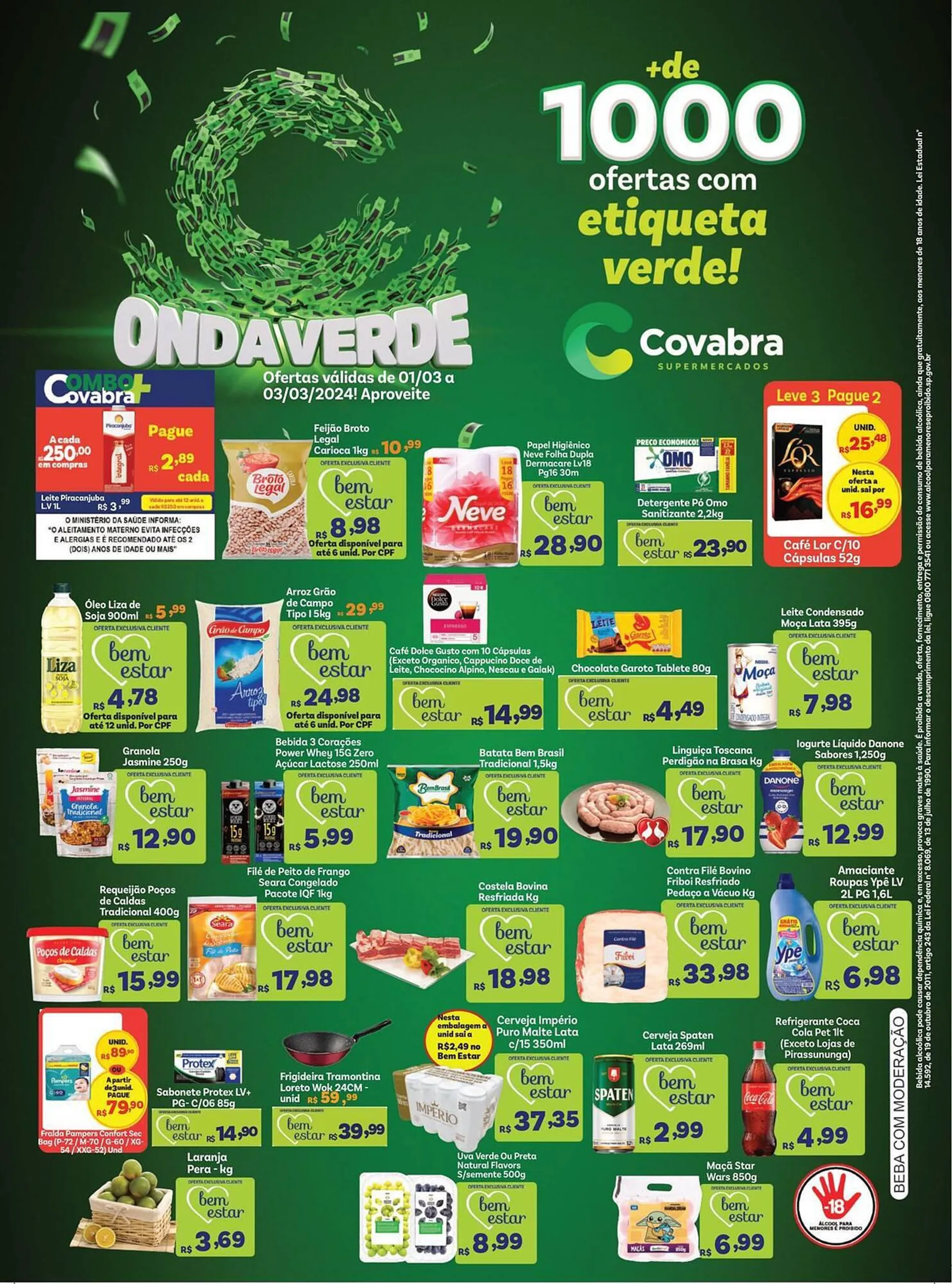 Encarte de Catálogo Covabra Supermercados 1 de março até 3 de março 2024 - Pagina 