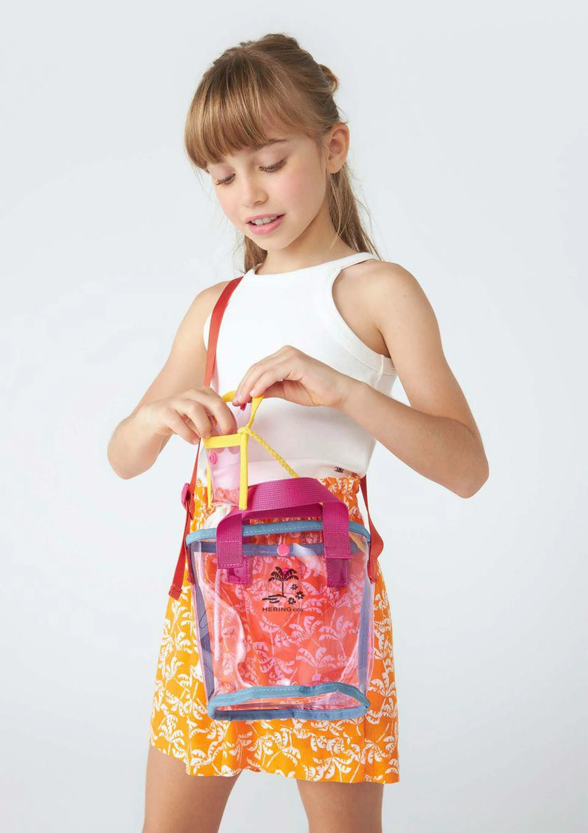 Bolsa Infantil Menina Tiracolo Colorida - Rosa