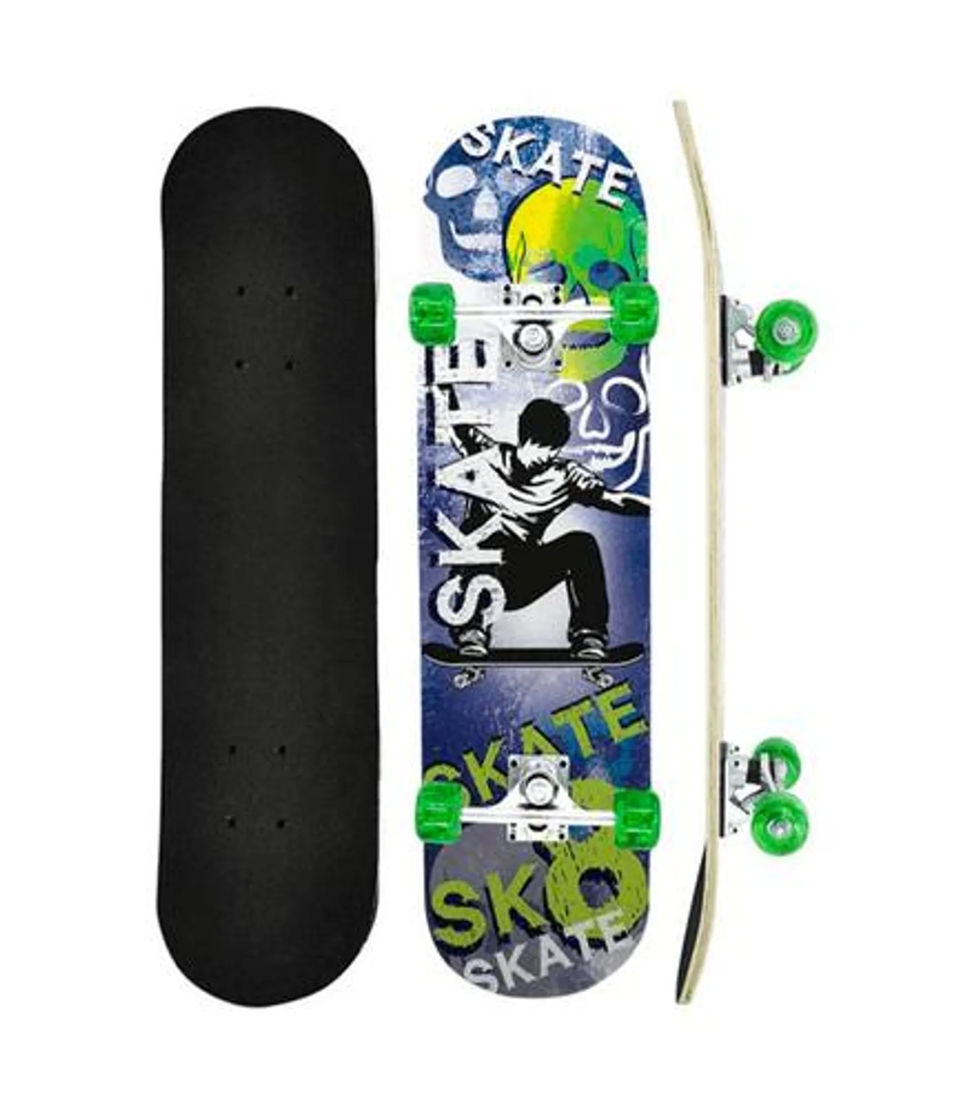 Skate Radical Sortido Com Lixa 78x19,5cm World Brinquedos RF2983