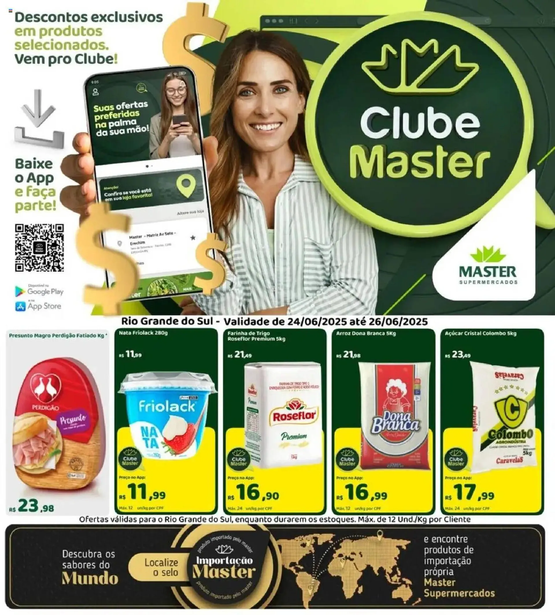 Encarte de Catálogo Master Supermercados 24 de junho até 26 de junho 2025 - Pagina 1