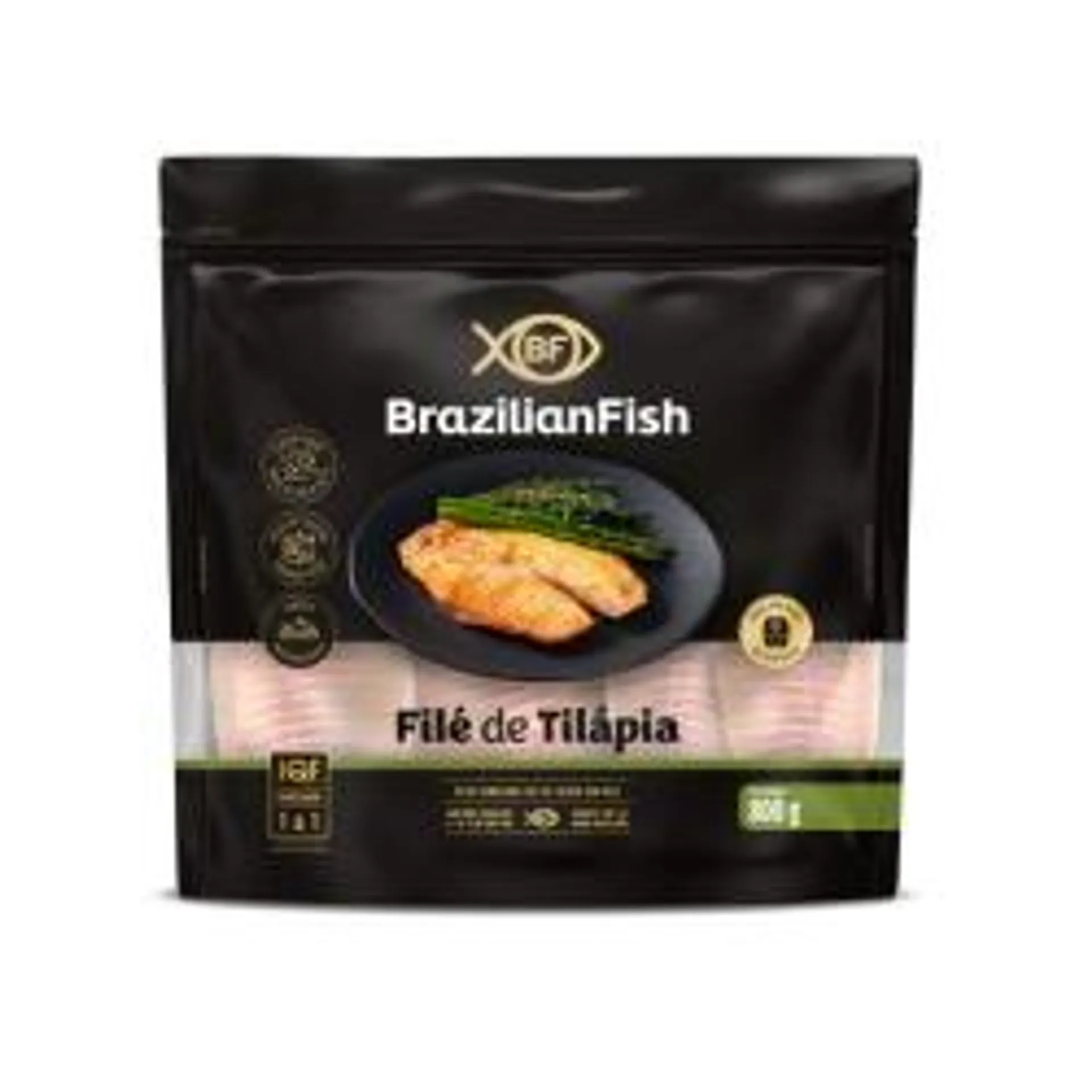 Filé De Tilápia Brazilian Fish Sem Pele Pacote 800g