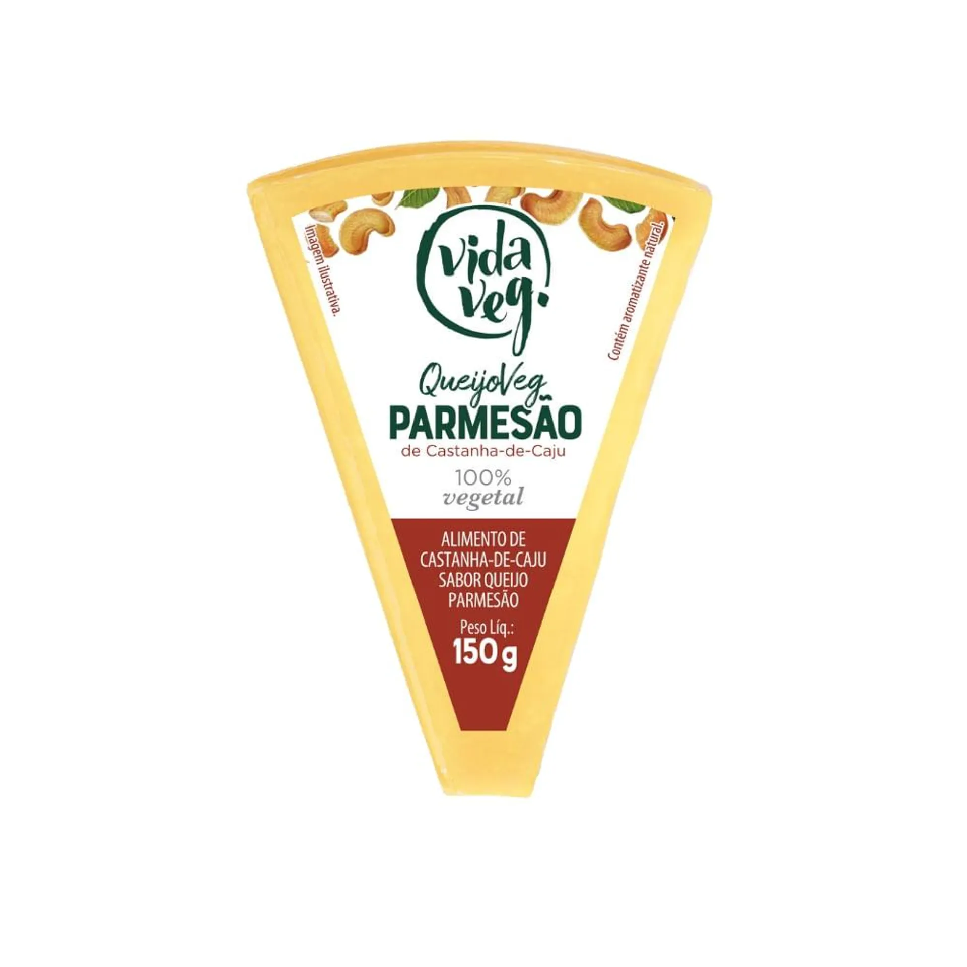 Queijo Vegetal Castanha Caju Vida Veg Parmesão 150g