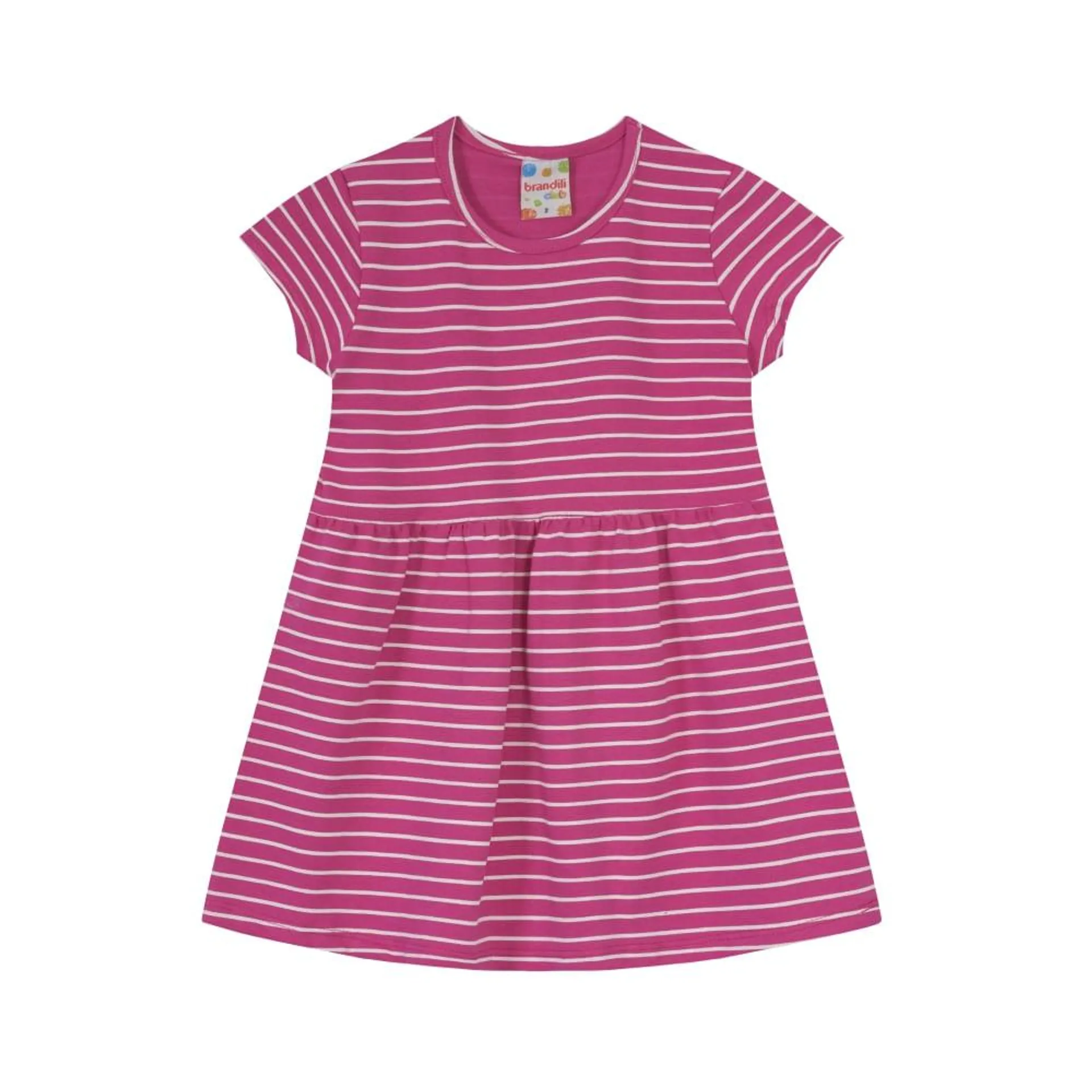 Vestido Infantil Menina Em Cotton Brandili