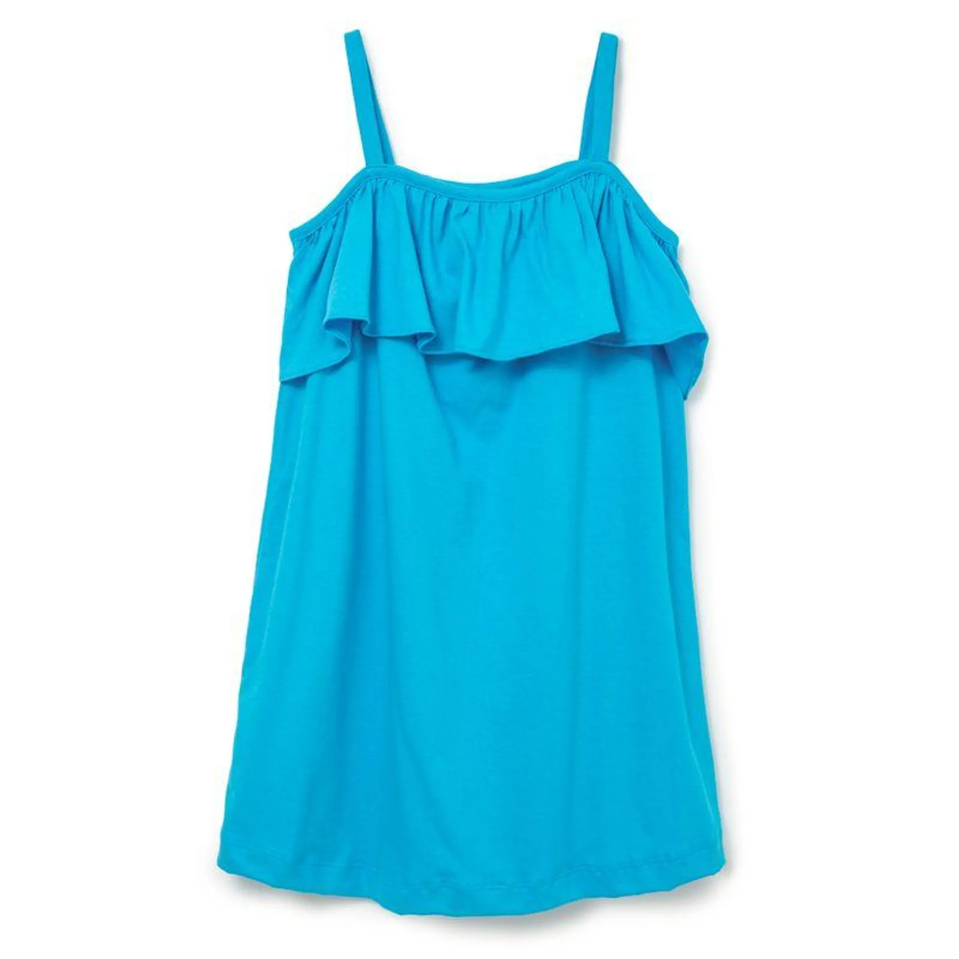 Vestido Infantil Arco-Íris Azul