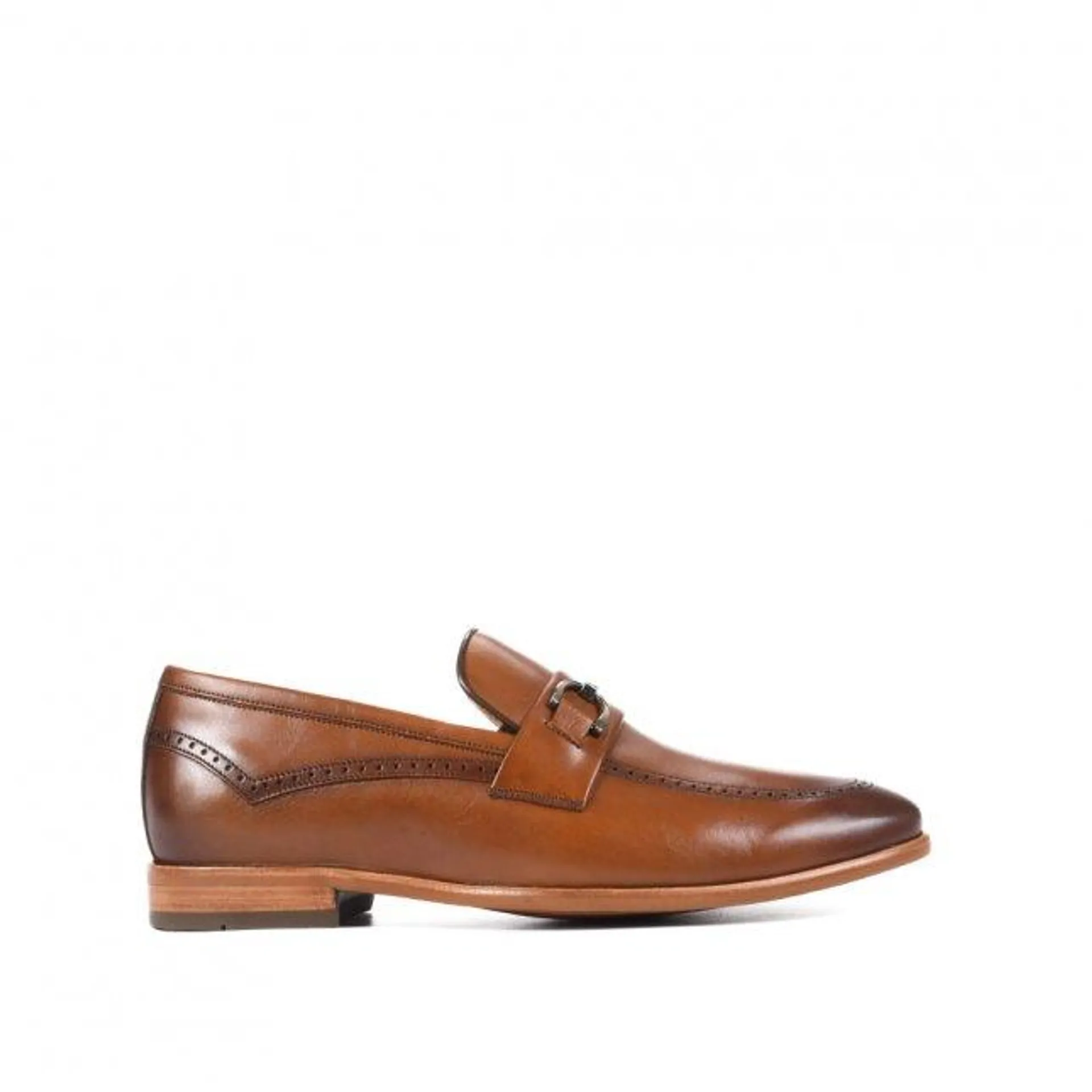 Loafer Masculino Caramelo Bridão Couro