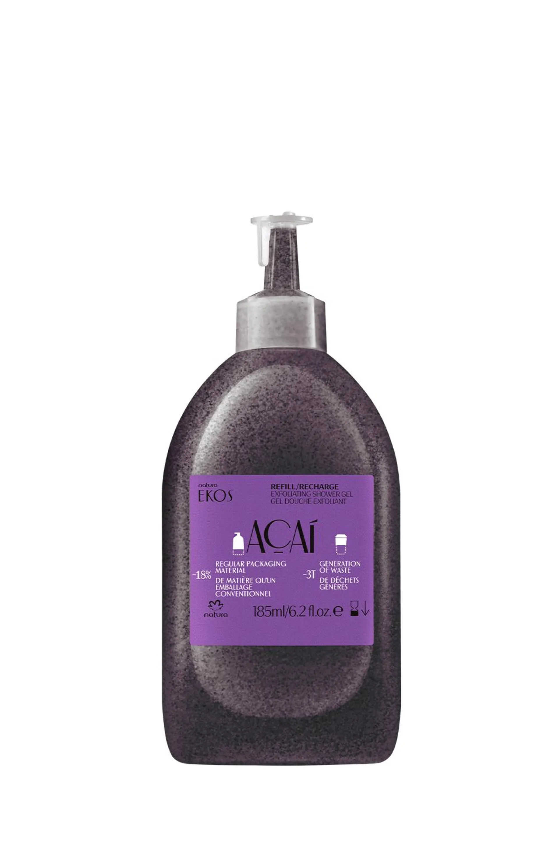 Ekos Açaí Exfoliating Shower Gel Refill