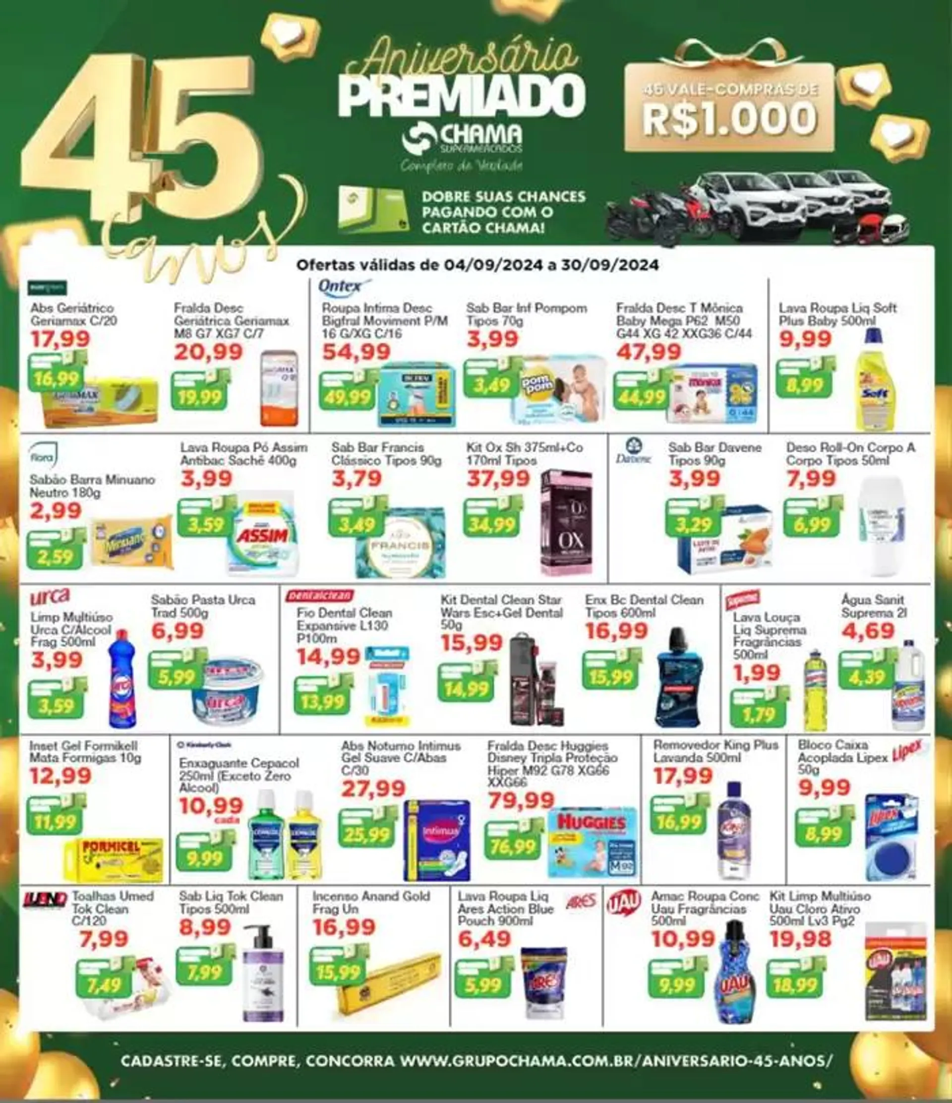 Encarte de Revista de Ofertas de Aniversário 45 Anos 17 de setembro até 30 de setembro 2024 - Pagina 21