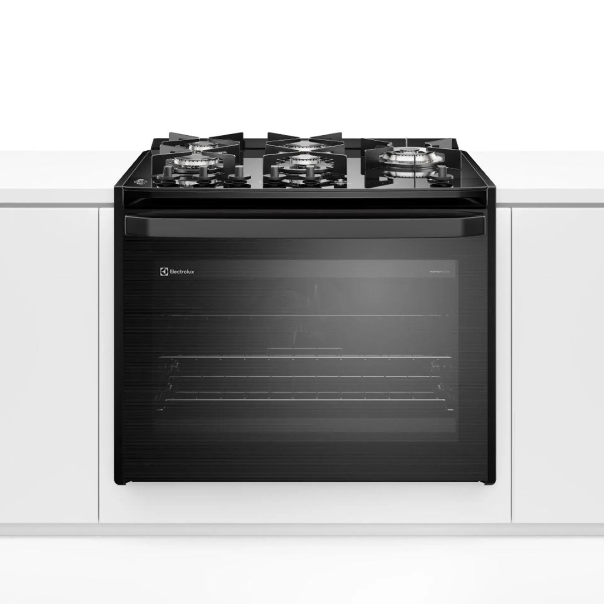 Fogão de Embutir 5 bocas Electrolux Preto Experience Mesa Vidro e Tripla Chama (FE5EP)