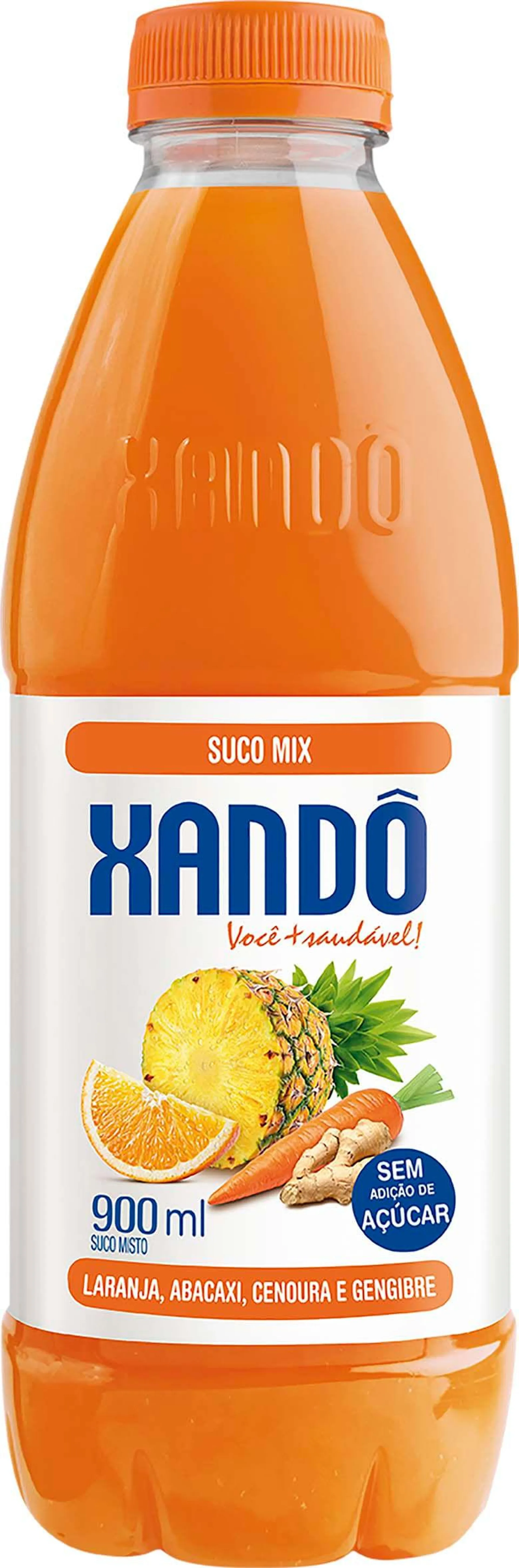 Suco Xando Mix Laranja, Cenoura e Gengibre 900ml