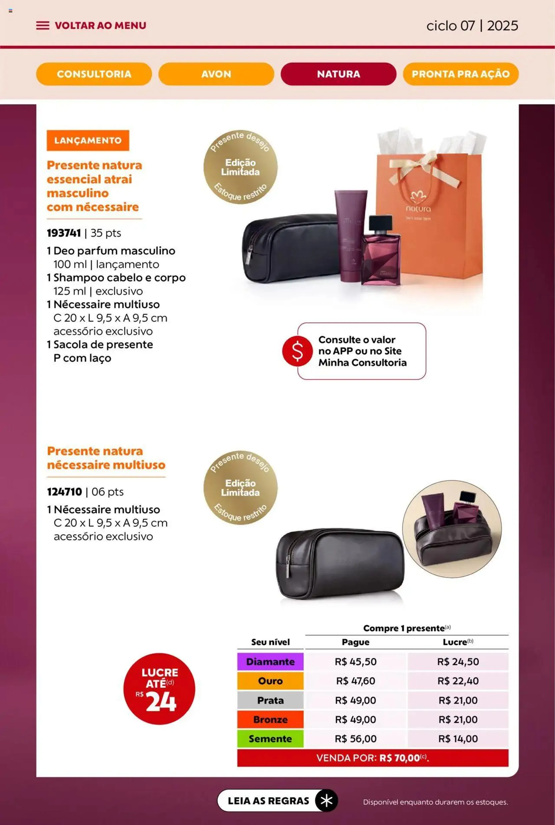 Encarte de Avon - Campanha 07: Minha Consultoria 3 de abril até 1 de maio 2025 - Pagina 61